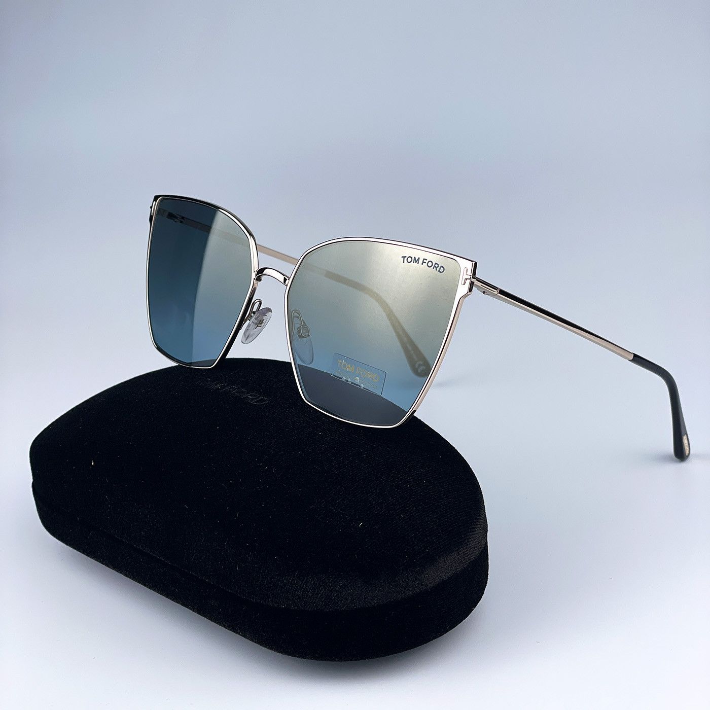 Tom Ford NEW Tom Ford FT0653/S 28V Metal Cat Eye Women Sunglasses Size ONE SIZE - 1 Thumbnail