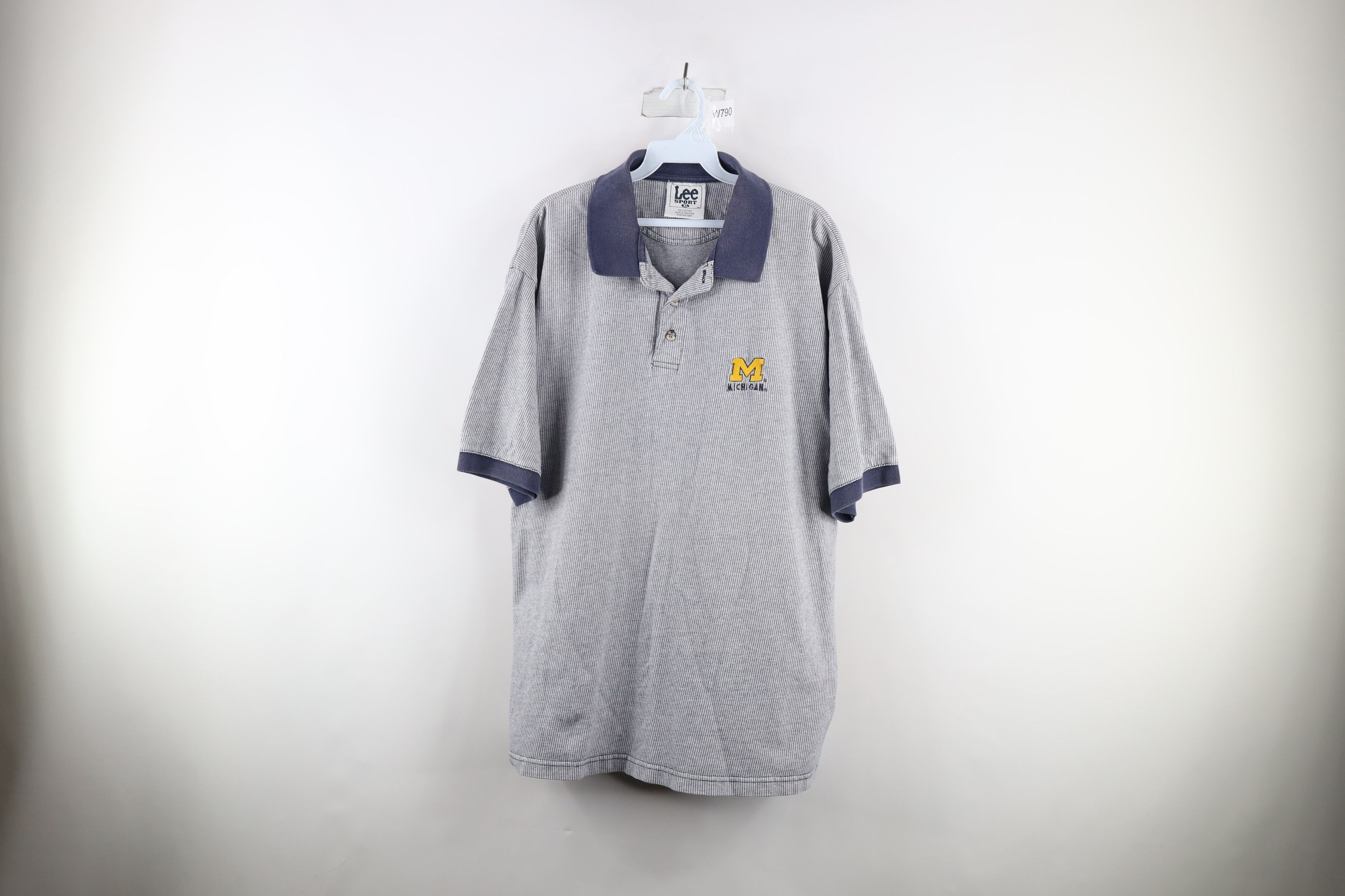 Vintage Vintage 90s Out University of Michigan Football Polo Shirt Size US XL / EU 56 / 4 - 1 Thumbnail