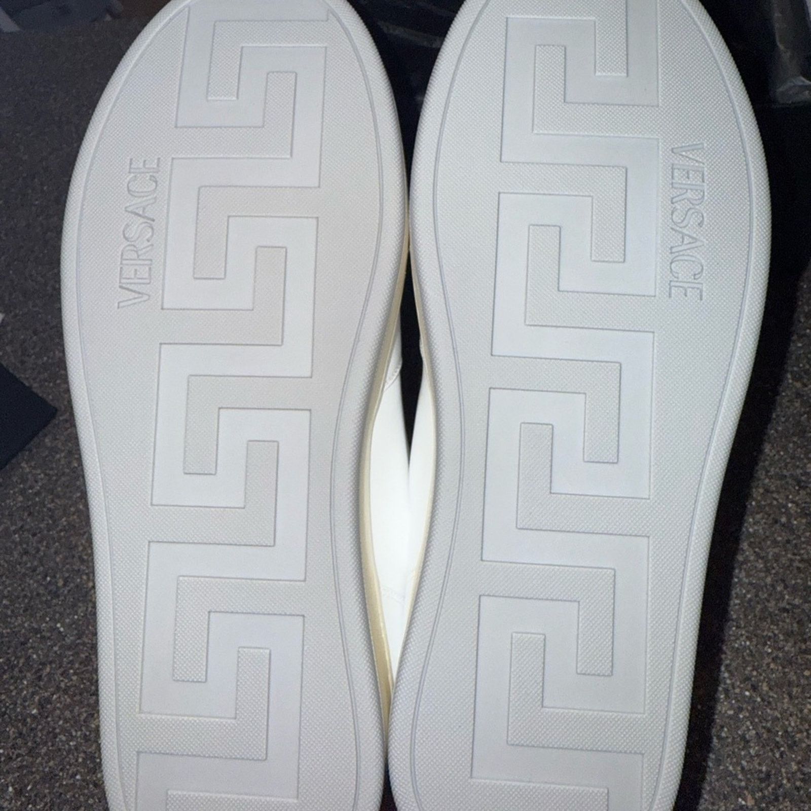 Versace NIB Versace White Sneakers VITELLO+TESSUTO Size US 6 / EU 39 - 6 Thumbnail