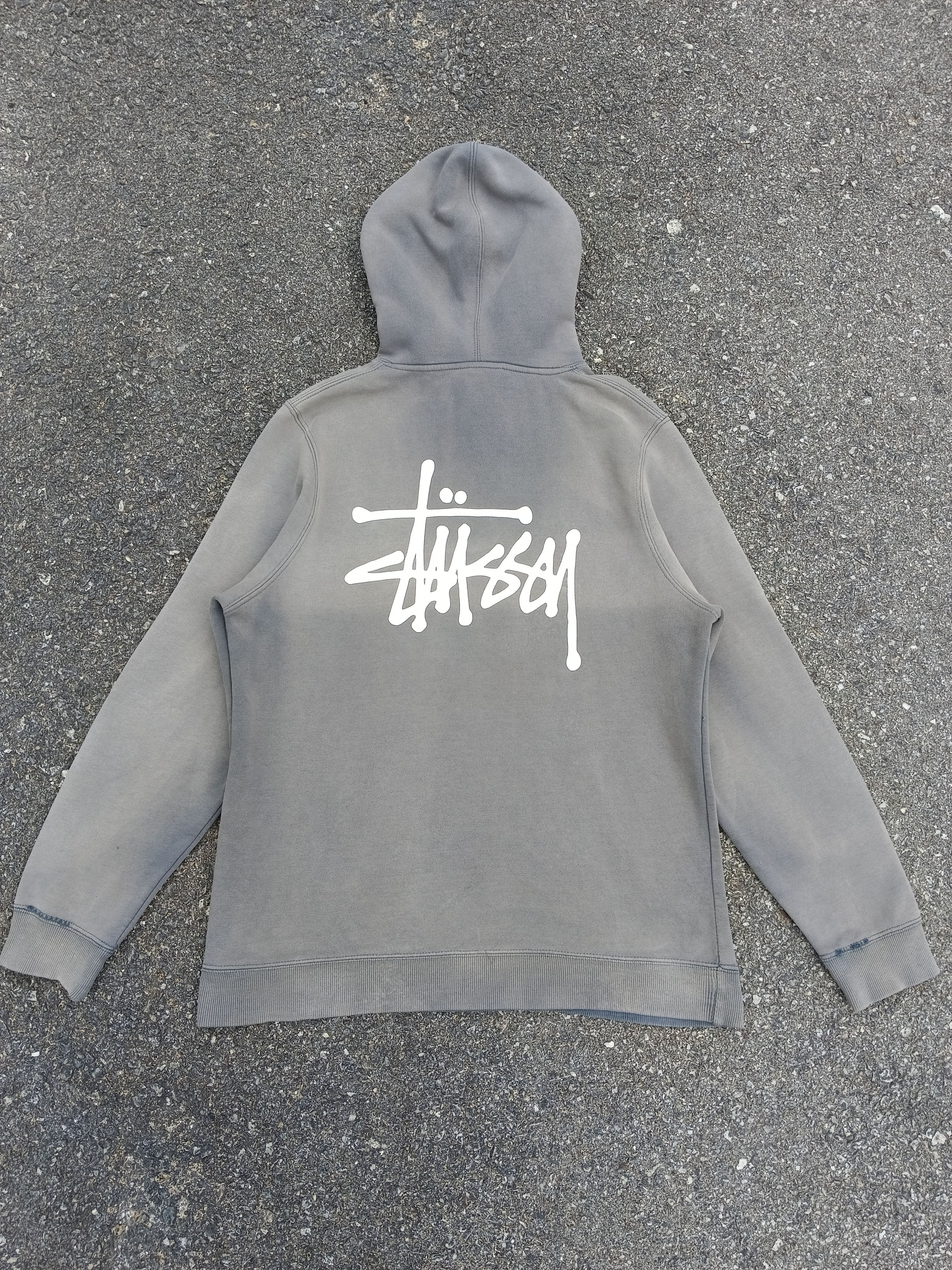Stussy THRASH FADED STUSSY SPELLOUT BACK PRINT HOODED Size US M / EU 48-50 / 2 - 6 Thumbnail