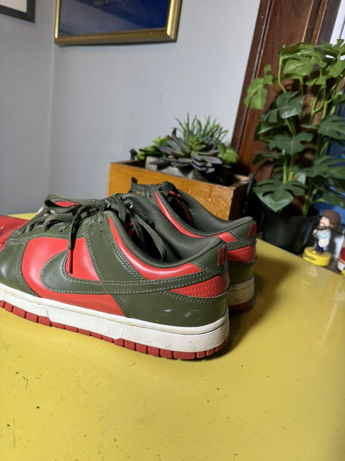 Nike Nike Dunk Low Cargo Khaki Mystic Red Men's Size 11 Size US 11 / EU 44 - 5 Thumbnail