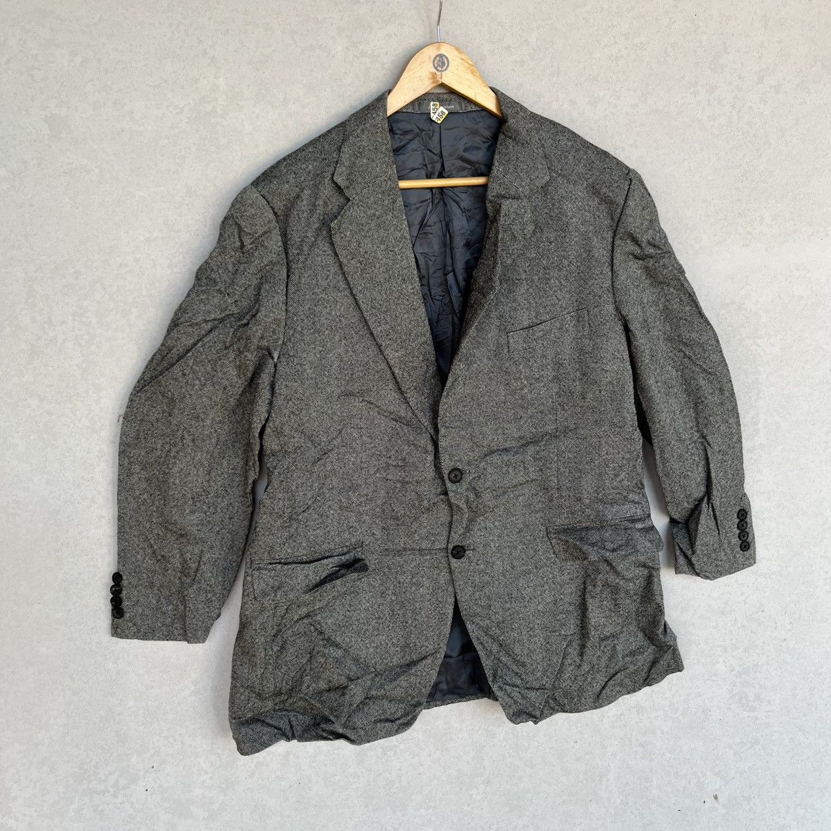 Other Vintage A Aquascutum Grey Wool Blazer Size XL Size 44R - 4 Thumbnail