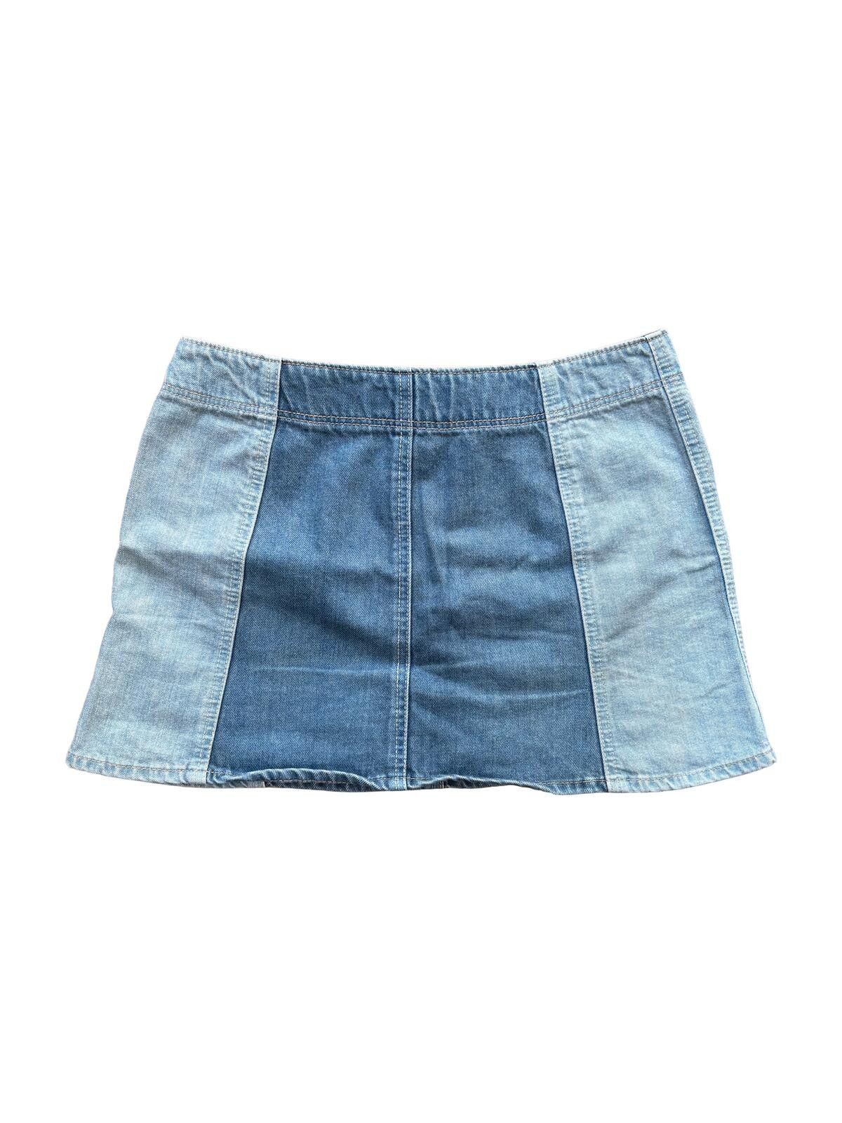 Hysteric Glamour Hysteric Glamour Denim Patchwork Mini Skirt Blue W10 Size 28" / US 6 / IT 42 - 3 Thumbnail