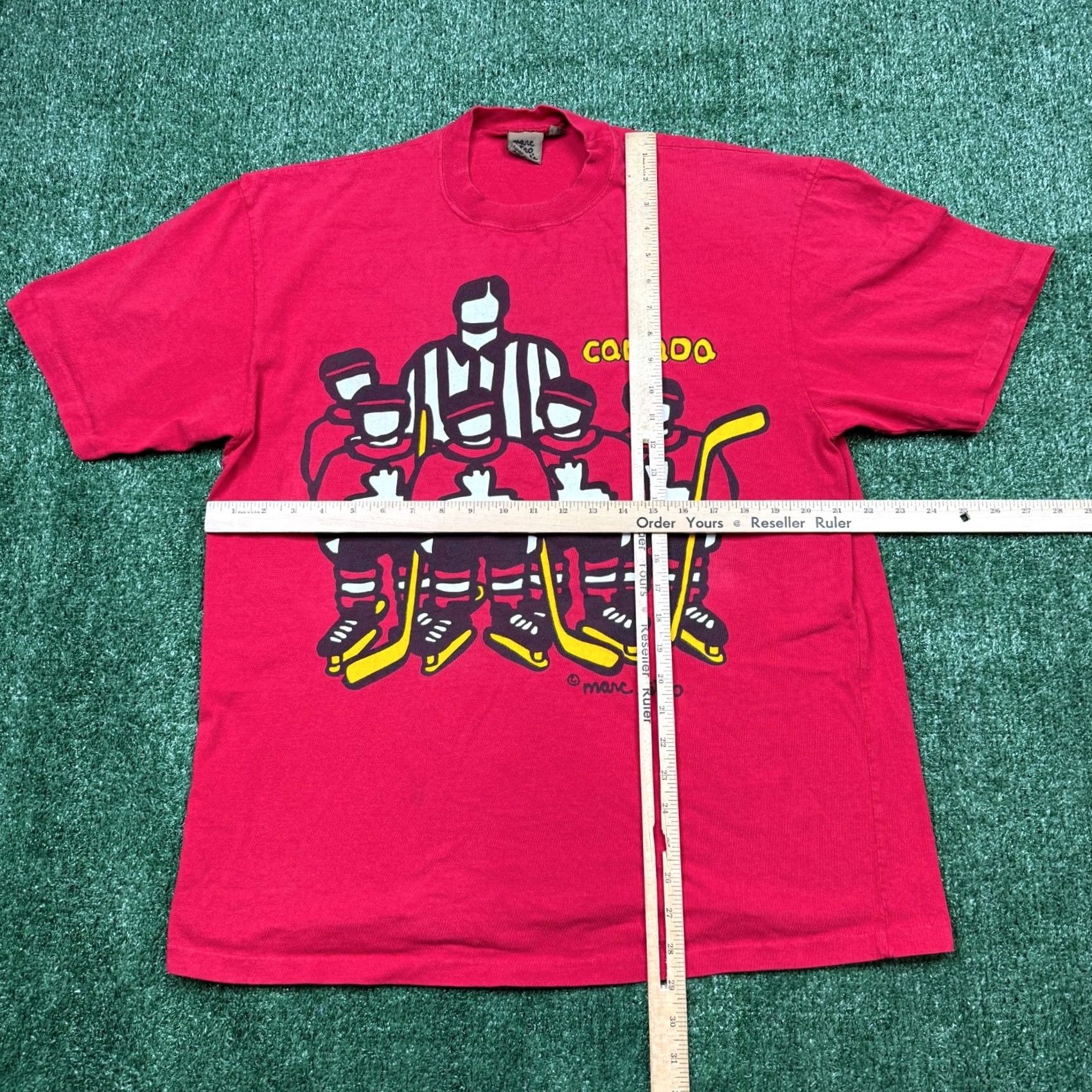 Marcs VINTAGE Marc Tetro Shirt Size XL Red Graphic Canada T Tee 90s Short Sleeve Men's Size US XL / EU 56 / 4 - 2 Thumbnail