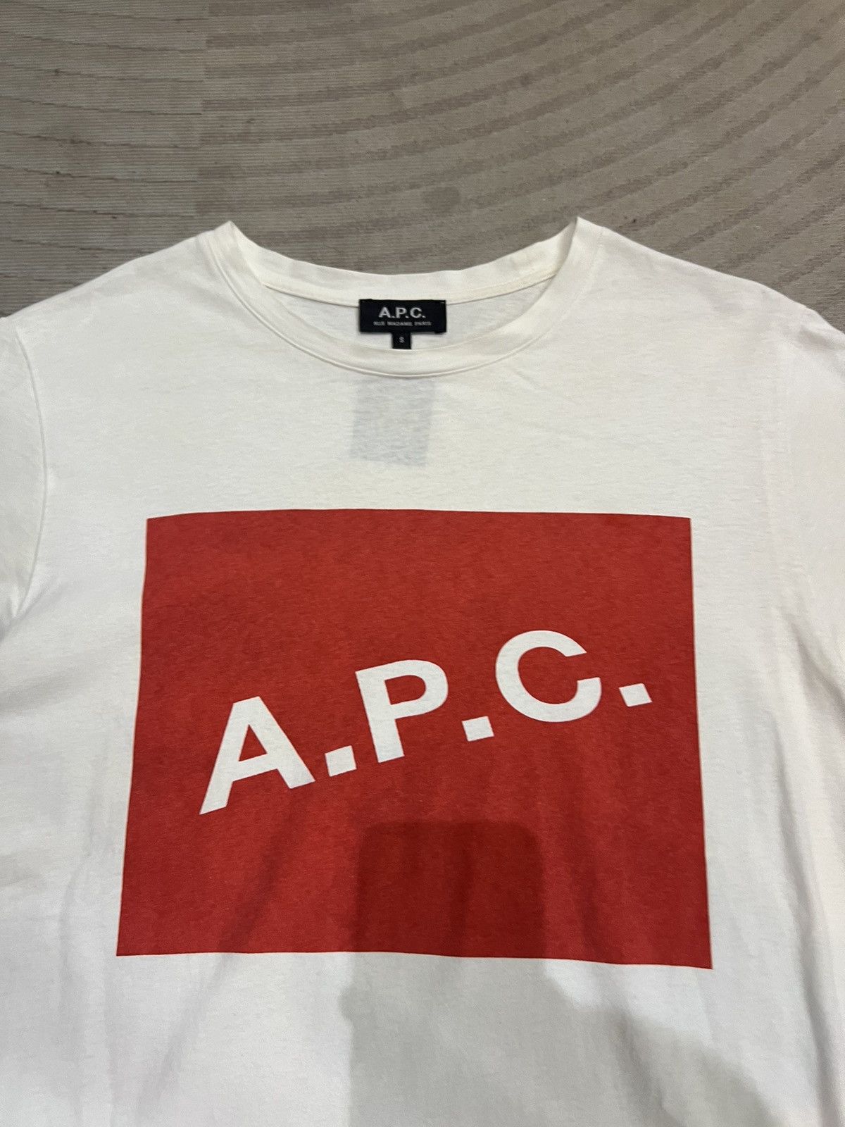 A.P.C. × Vintage APC BIG LOGO RARE Y2K TEE Size US S / EU 44-46 / 1 - 2 Thumbnail