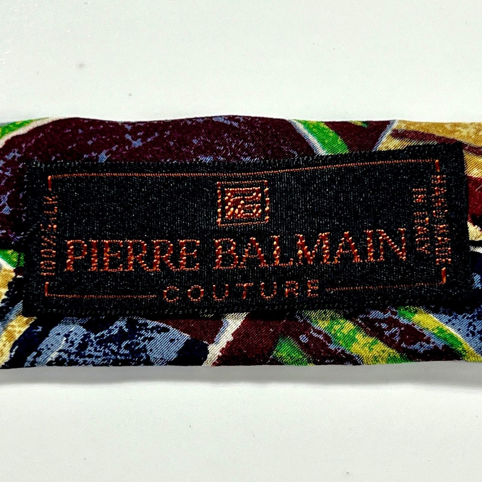 Pierre Balmain Pierre Balmain Men's Tie Blue Red 100% Silk Made In Italy Size ONE SIZE - 3 Thumbnail