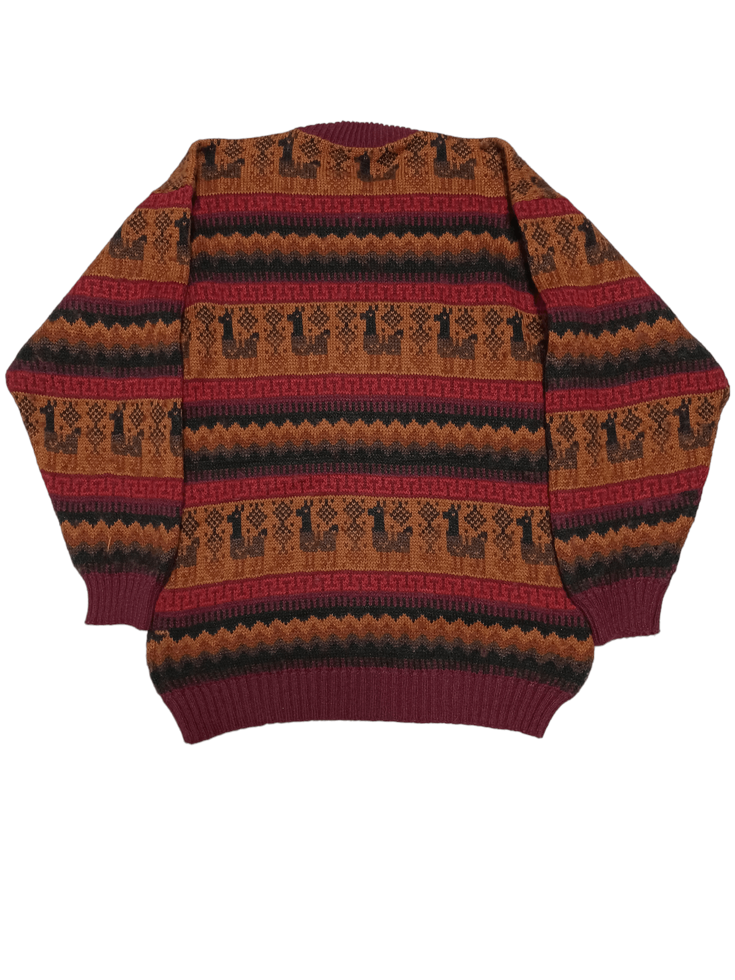 Other PRINT ALL OVER VINTAGE WOOL OVERSIZED SWEATER 90S 80S Size US M / EU 48-50 / 2 - 2 Thumbnail