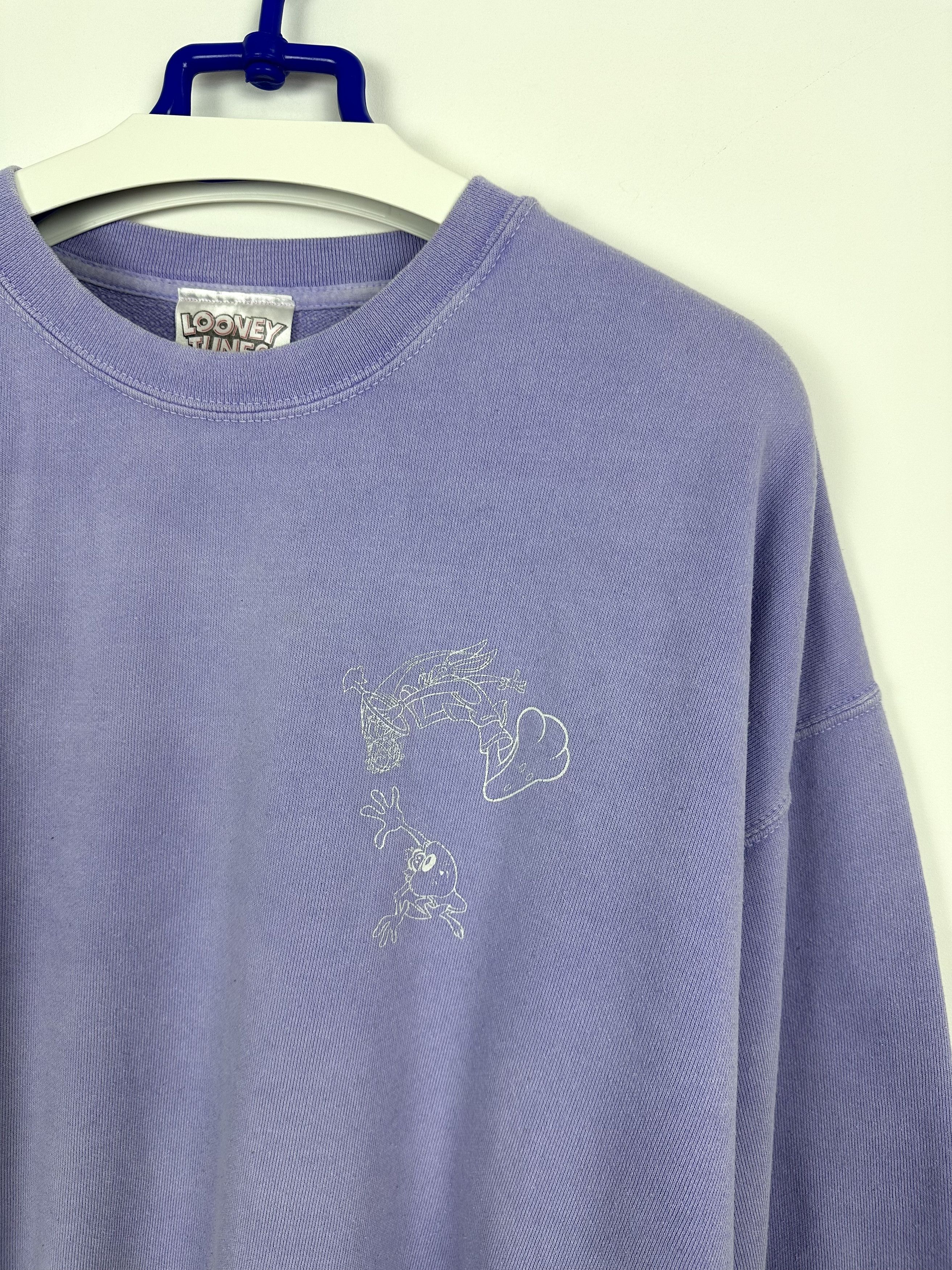 Vintage Looney Tunes Bugs Bunny Space Jam Vintage Sweatshirt Size US XL / EU 56 / 4 - 4 Thumbnail