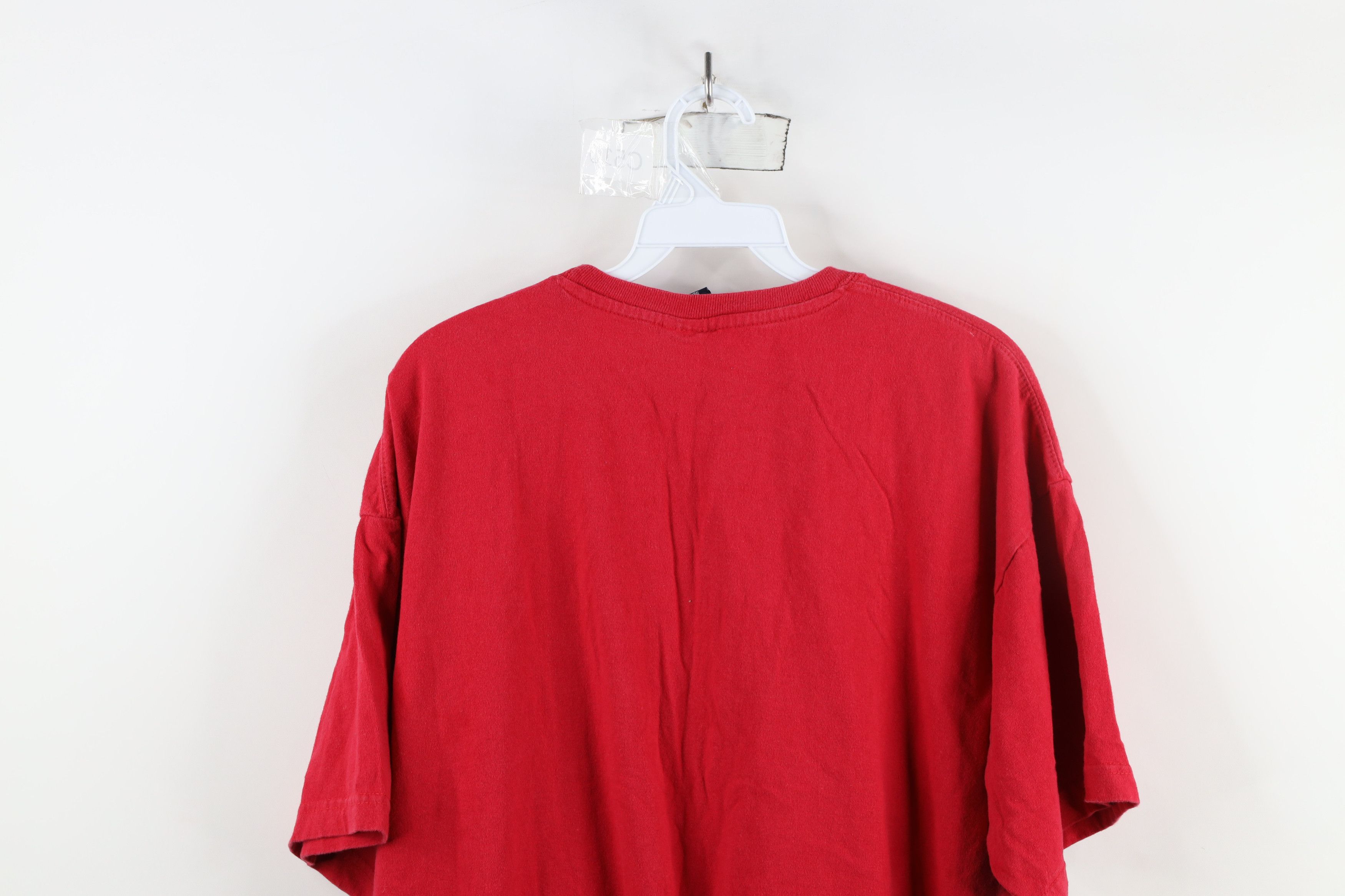 Vintage Vintage 90s Spell Ohio State University Football T-Shirt Red Size US XL / EU 56 / 4 - 13 Thumbnail