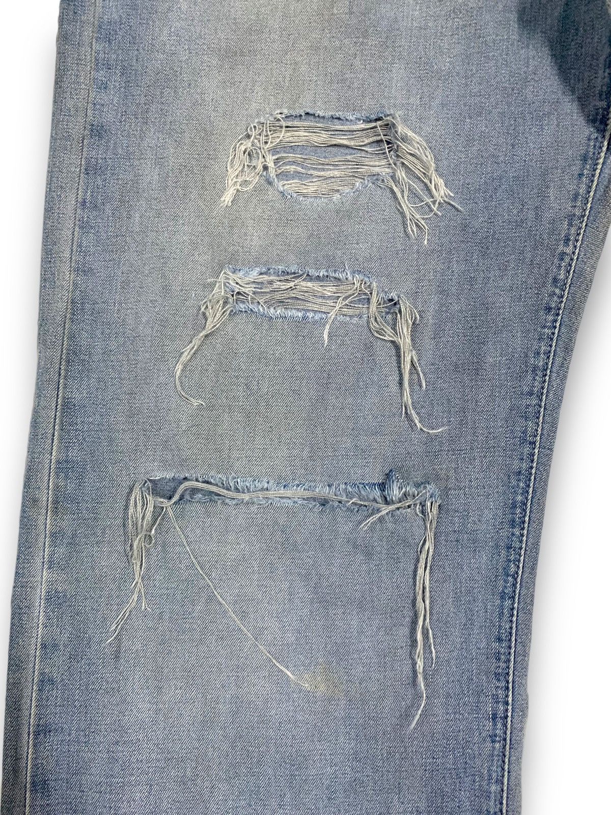Levi's Vintage 90s Levis Faded Buckle Back Baggy Distressed Jeans Size US 34 / EU 50 - 8 Thumbnail
