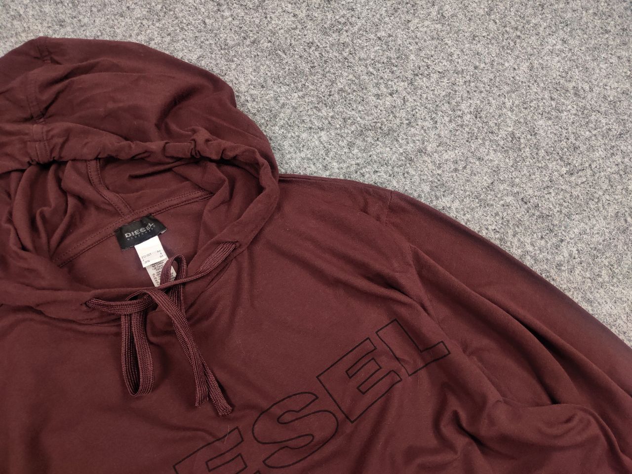 Diesel Vintage Diesel Dark Brown Logo Y2k Long Sleeve Light Hoodie Size US M / EU 48-50 / 2 - 8 Thumbnail