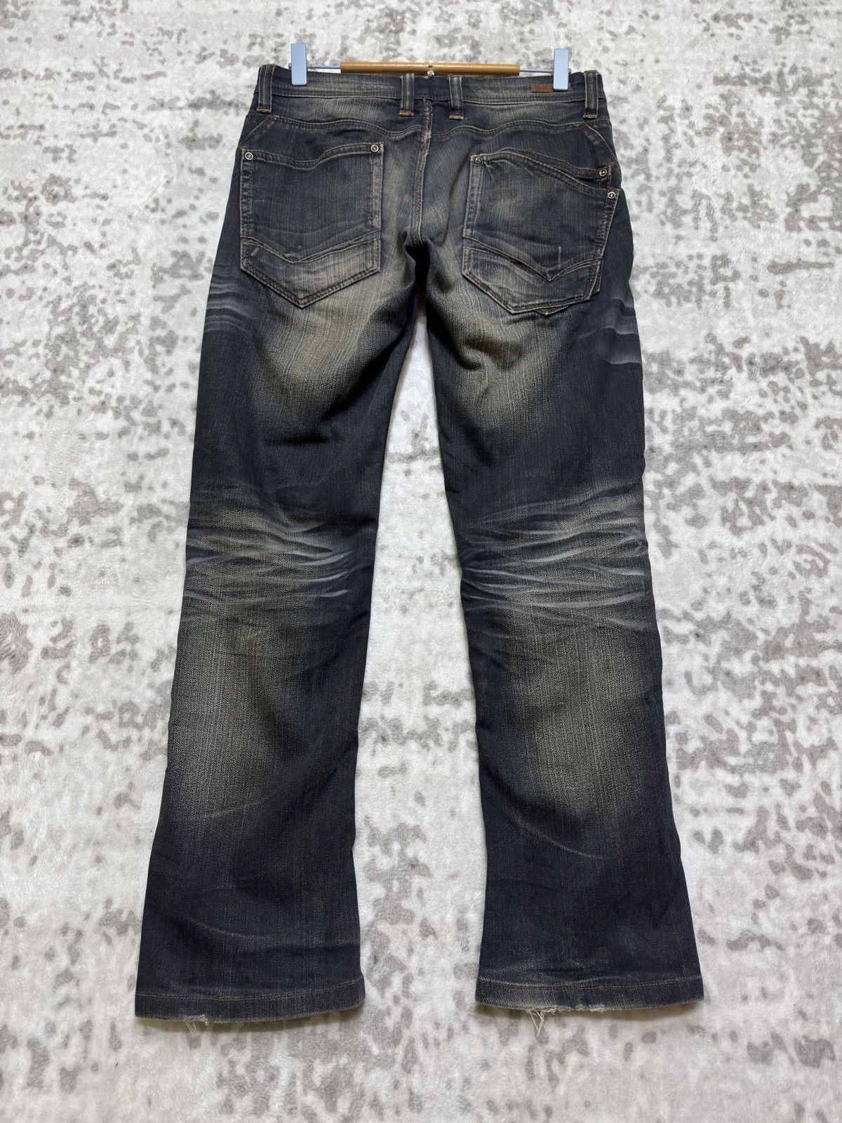 Nicole Club Nicole Club for Men Distressed Washed Zipper Pocket Denim Size US 30 / EU 46 - 2 Thumbnail