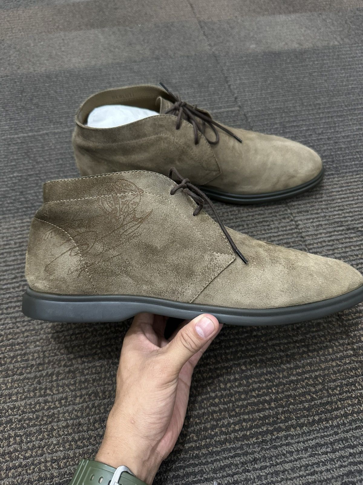 Berluti Berluti leather suede chuka boots Size US 12 / EU 45 - 1 Thumbnail