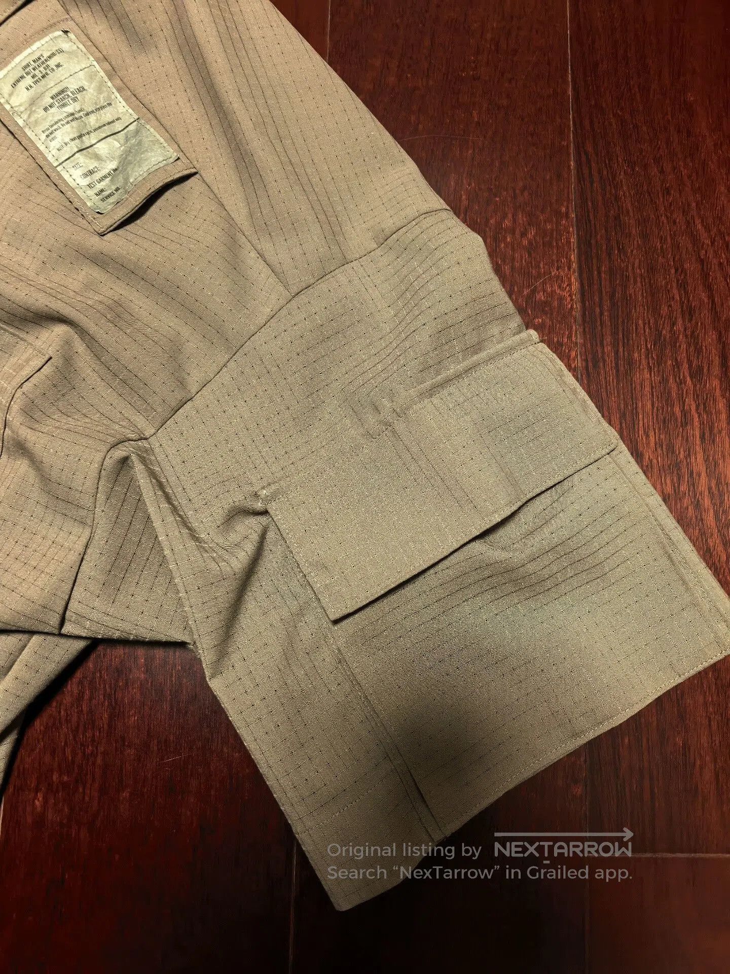 N.Hoolywood military short sleeve shirt in khaki. Size US M / EU 48-50 / 2 - 4 Thumbnail