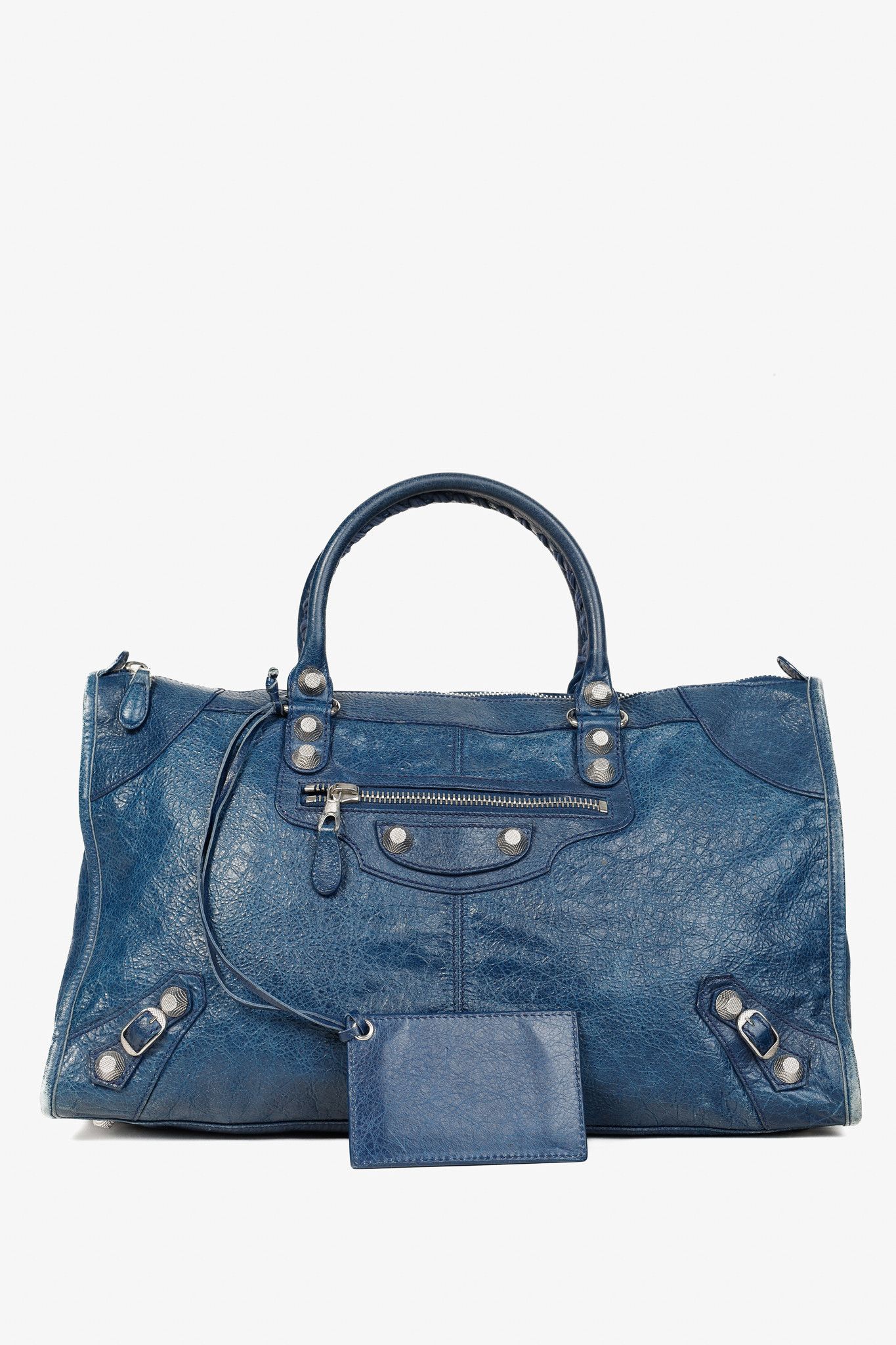 Balenciaga Balenciaga City Wrinkle Leather Slouchy Bag with Giant Studs Size ONE SIZE - 1 Thumbnail