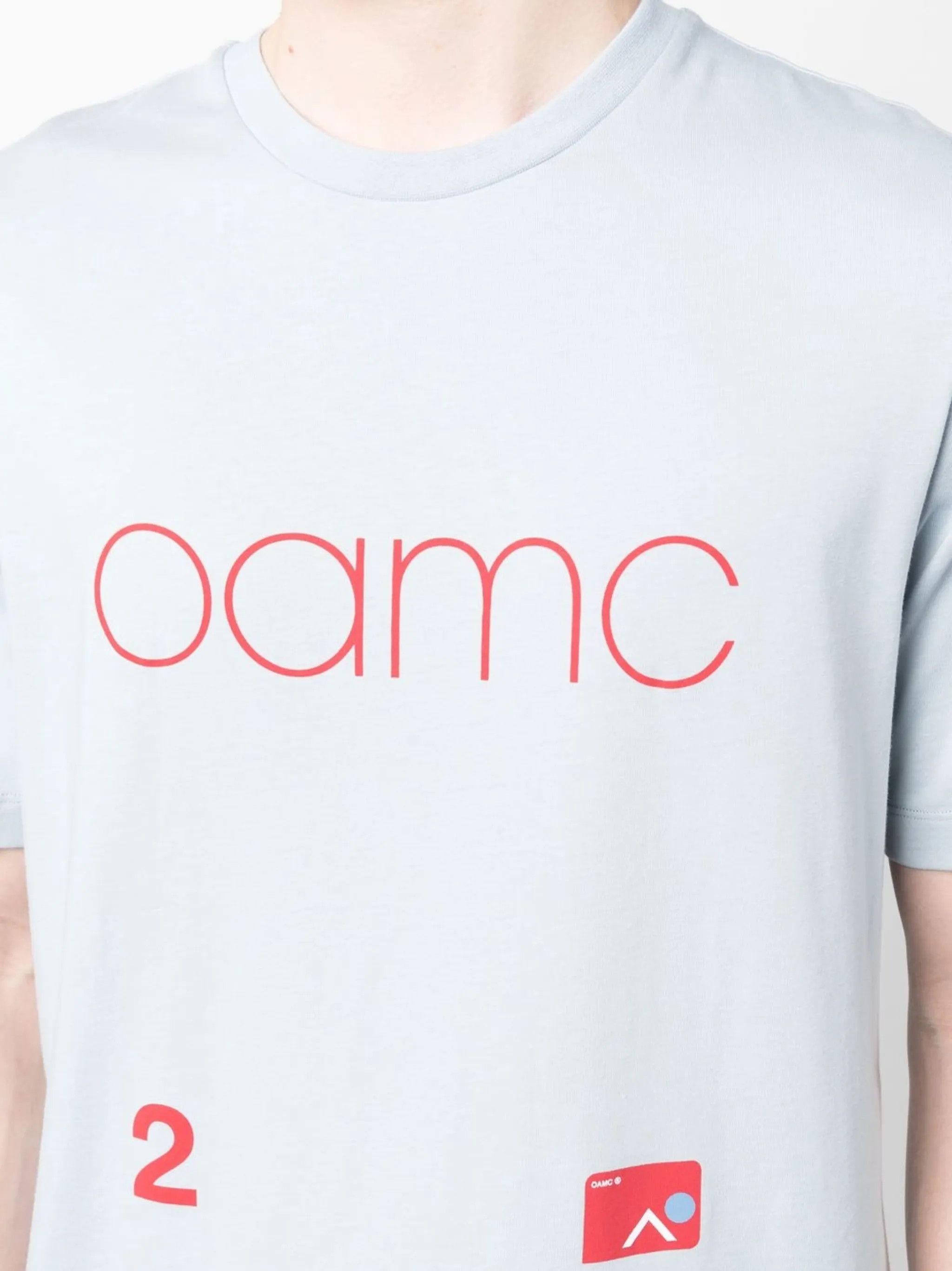 OAMC o1y0225 Logo Crewneck T-Shirt in Sky Blue Size US S / EU 44-46 / 1 - 2 Thumbnail
