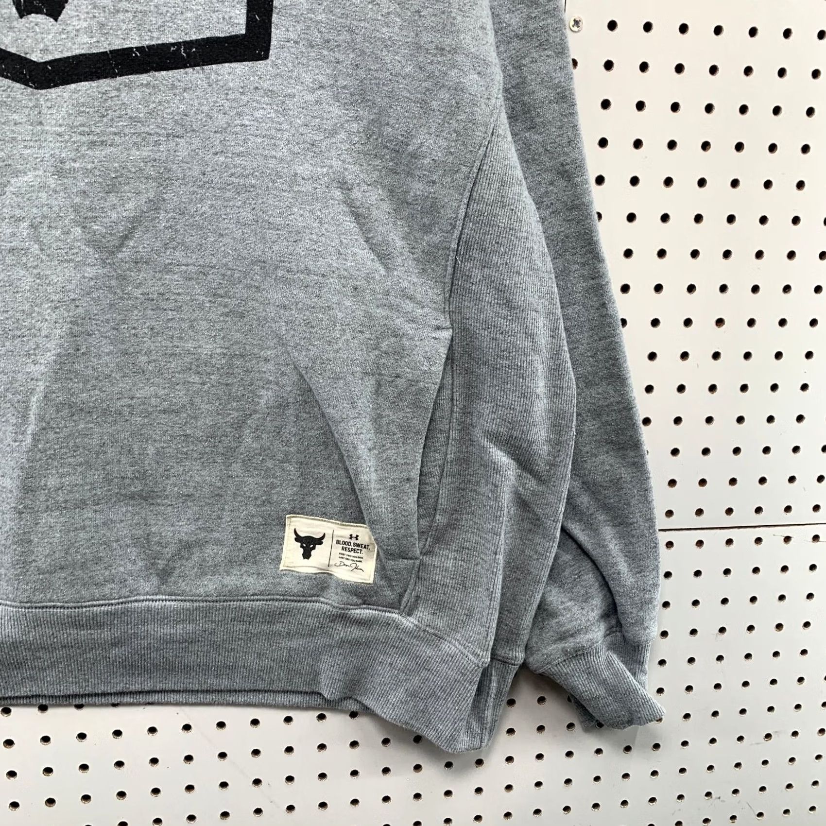 Under Armour Under Armour Project Rock Hoodie Sweatshirt Mens 3XL Gray Fleece Hooded Pullover Size US XXL / EU 58 / 5 - 6 Thumbnail