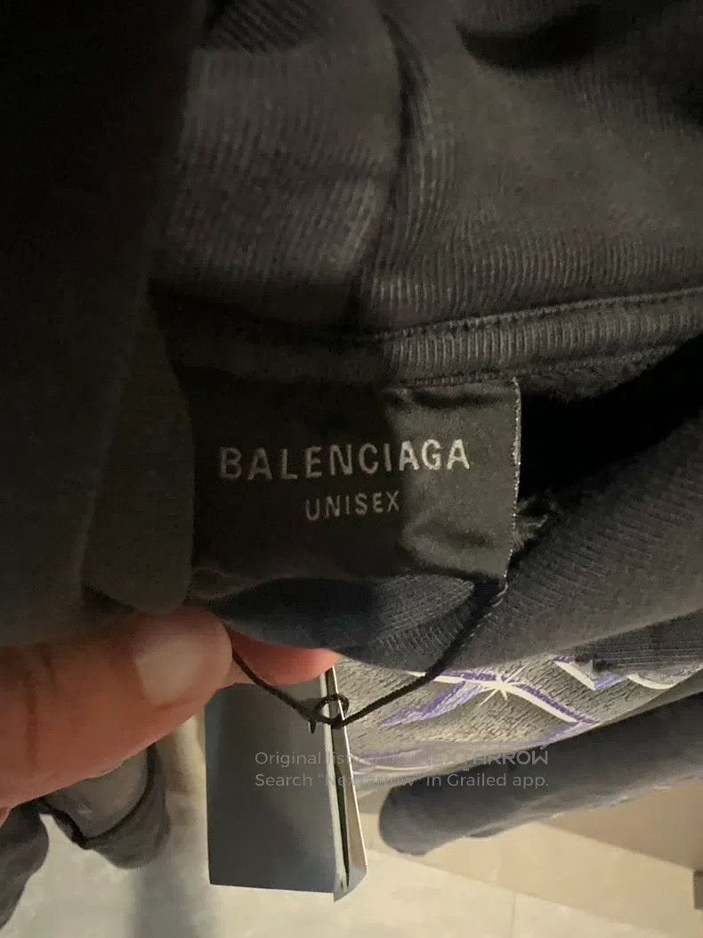 Balenciaga Balenciaga Letter Logo Printed Hooded Long Sleeve Sweater Size US M / EU 48-50 / 2 - 3 Thumbnail