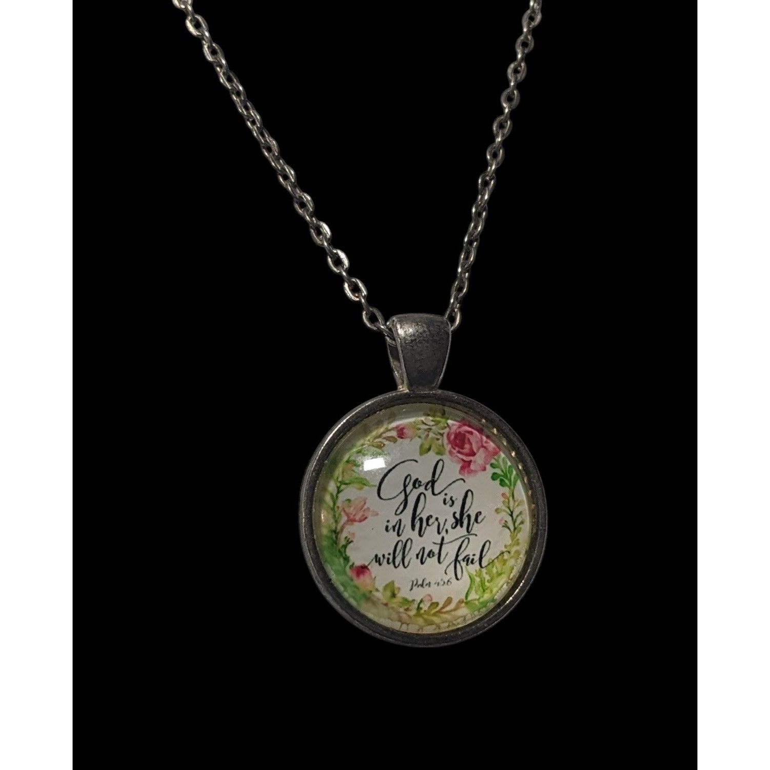 Other Religious Inspirational God Is In Her Pendant Necklace Size ONE SIZE - 8 Thumbnail