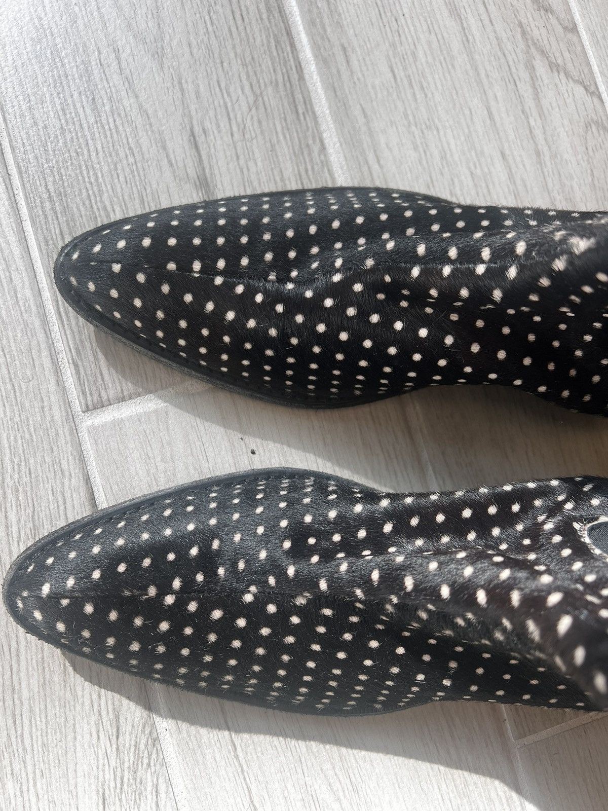 Haider Ackermann Haider Ackermann black polka dot Elasticated Chelsea boots Size US 10 / EU 43 - 19 Thumbnail