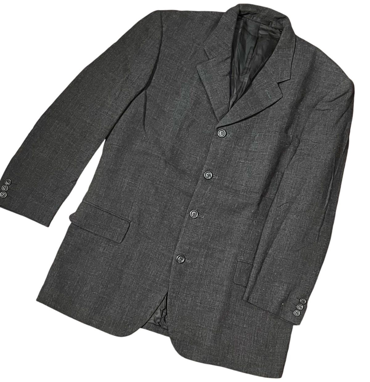 Issey Miyake Vintage issey miyake grey wool blazer Size US M / EU 48-50 / 2 - 2 Thumbnail