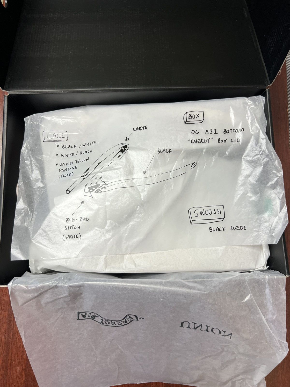 Jordan Brand × Union LA Jordan 1 Retro High OG SP Union LA Chicago Shadow Size US 8.5 / EU 41-42 - 13 Thumbnail