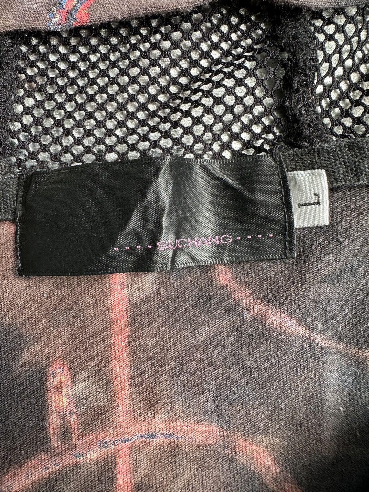 Japanese Brand SUCHANG CRAZY ABSTRACT MESH HOODIE GLITTER PUNK SICK STYLE Size US M / EU 48-50 / 2 - 7 Thumbnail