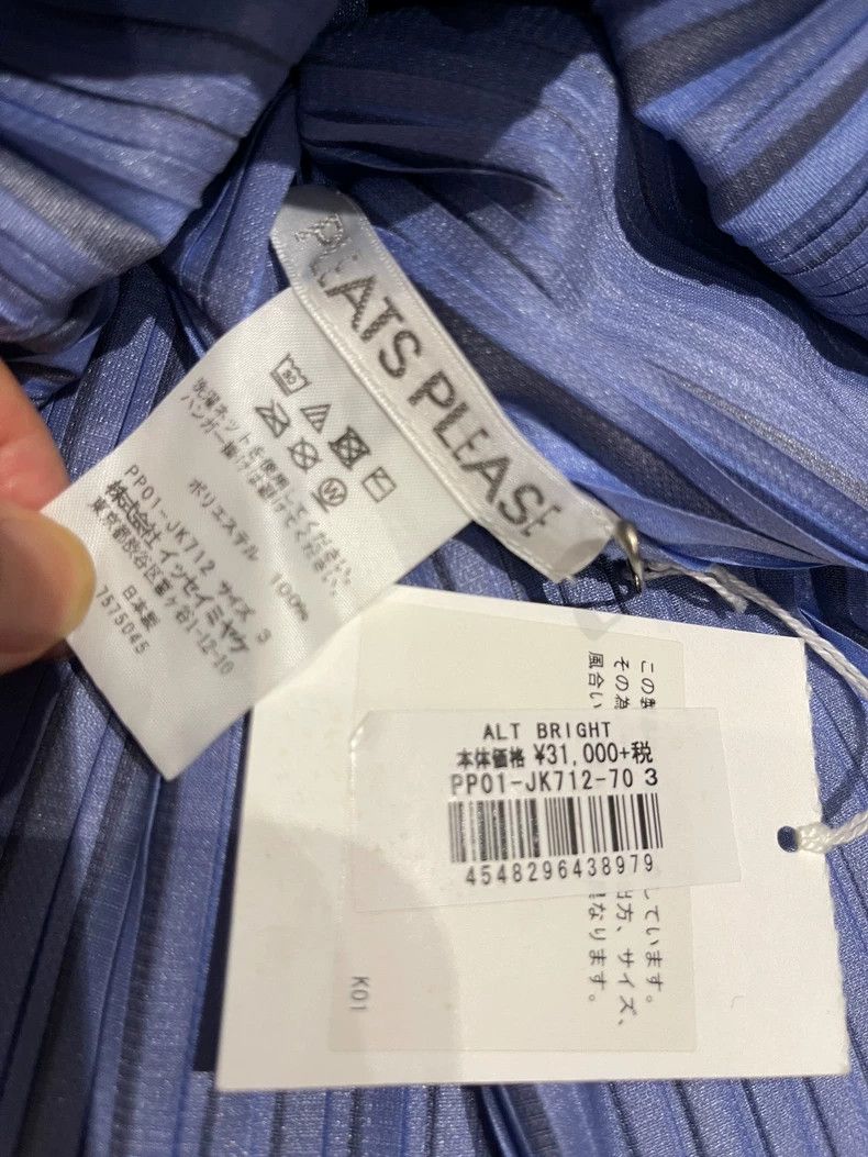 Issey Miyake Issey Miyake size:3 Blue pleated kelp top Size S / US 4 / IT 40 - 3 Thumbnail