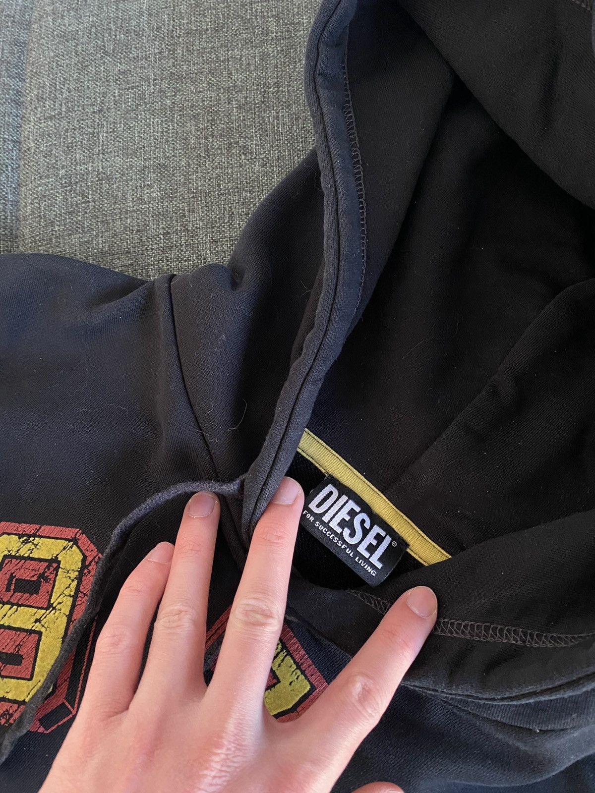 Diesel Diesel Vintage Hoodie Big Logo Japanese Boxy Avant Garde Y2K Size US M / EU 48-50 / 2 - 12 Thumbnail