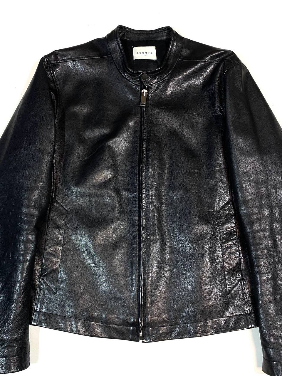 Sandro Sandro Paris Men Leather Jacket Black Biker Motorcycle Size US L / EU 52-54 / 3 - 10 Thumbnail