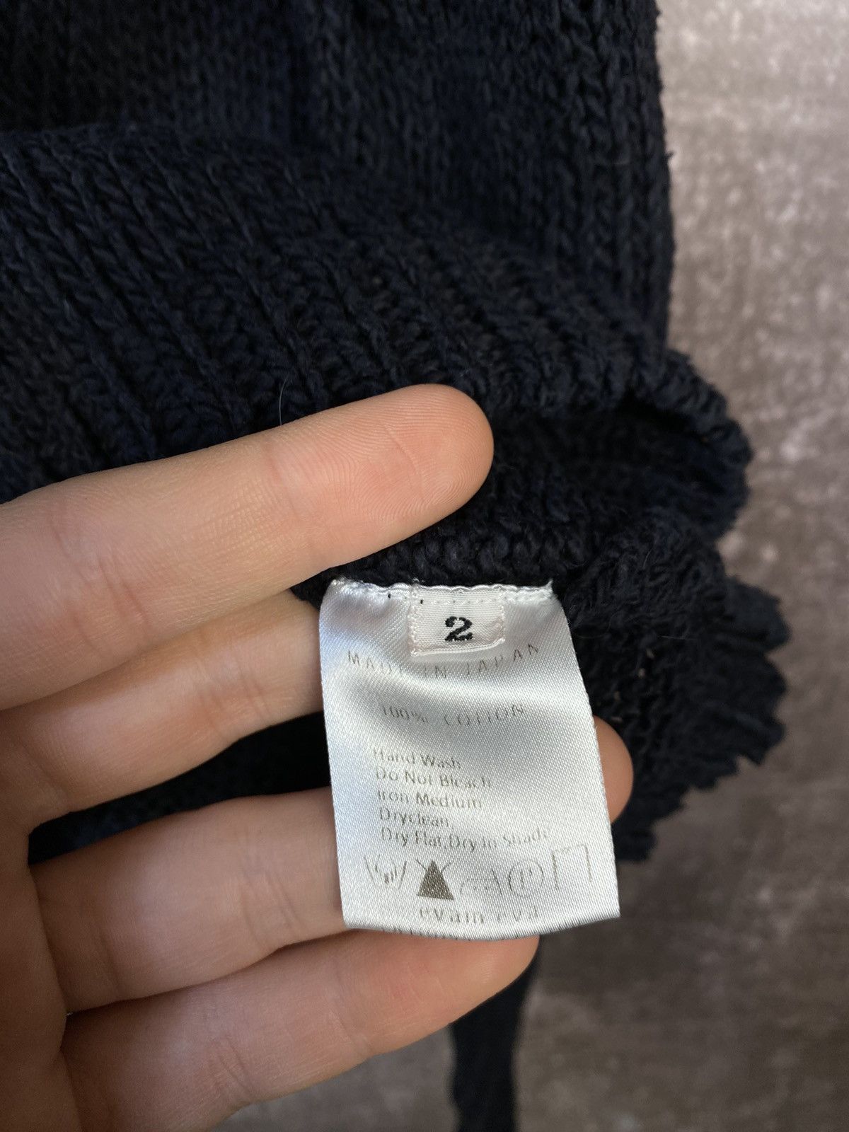 Designer × Japanese Brand Black knitted sweater Evam Eva Japan 🇯🇵 Size M / US 6-8 / IT 42-44 - 6 Thumbnail