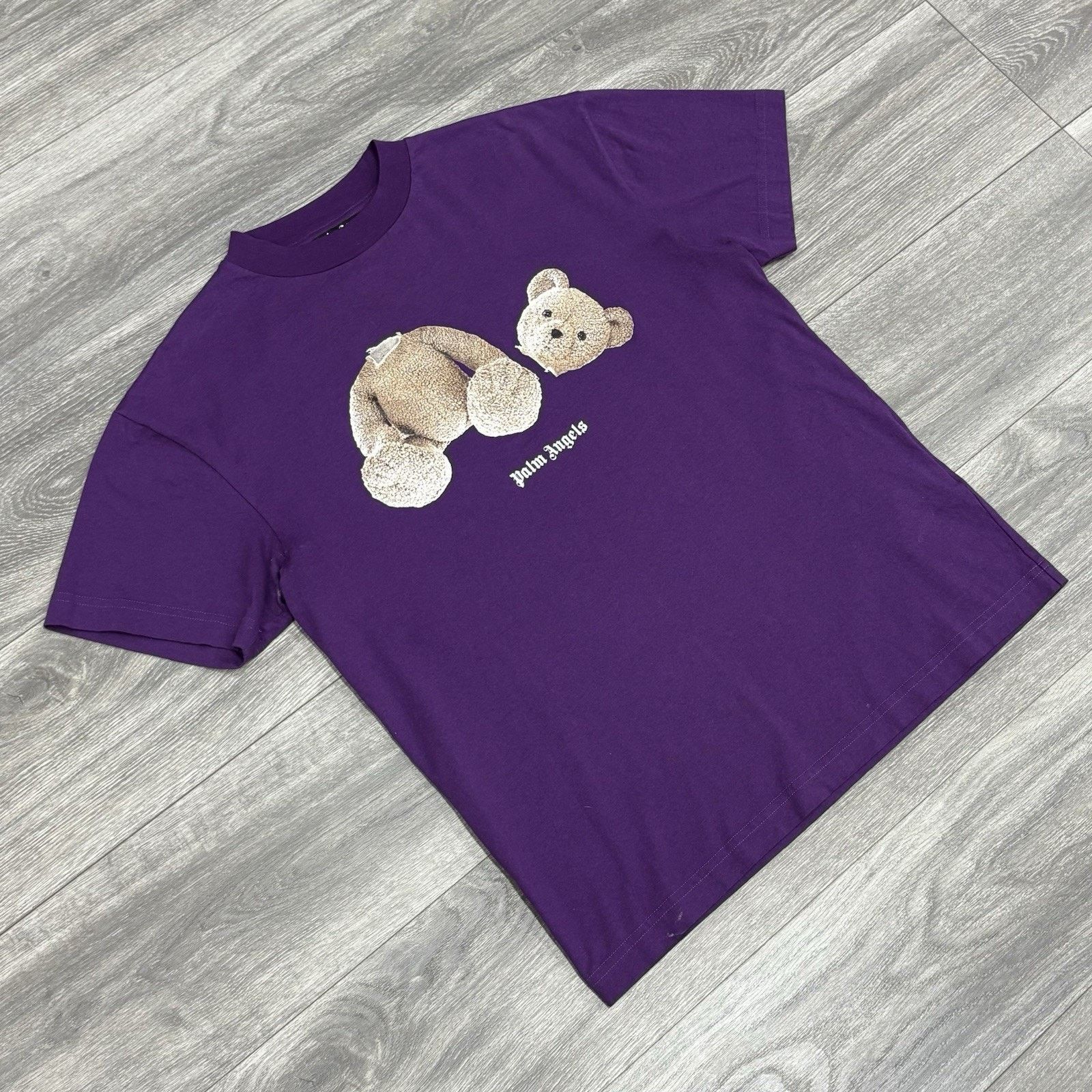 Palm Angels Palm Angels Bear Classic Tee ' Purple Brown ' | GREAT COND! Size US M / EU 48-50 / 2 - 2 Thumbnail
