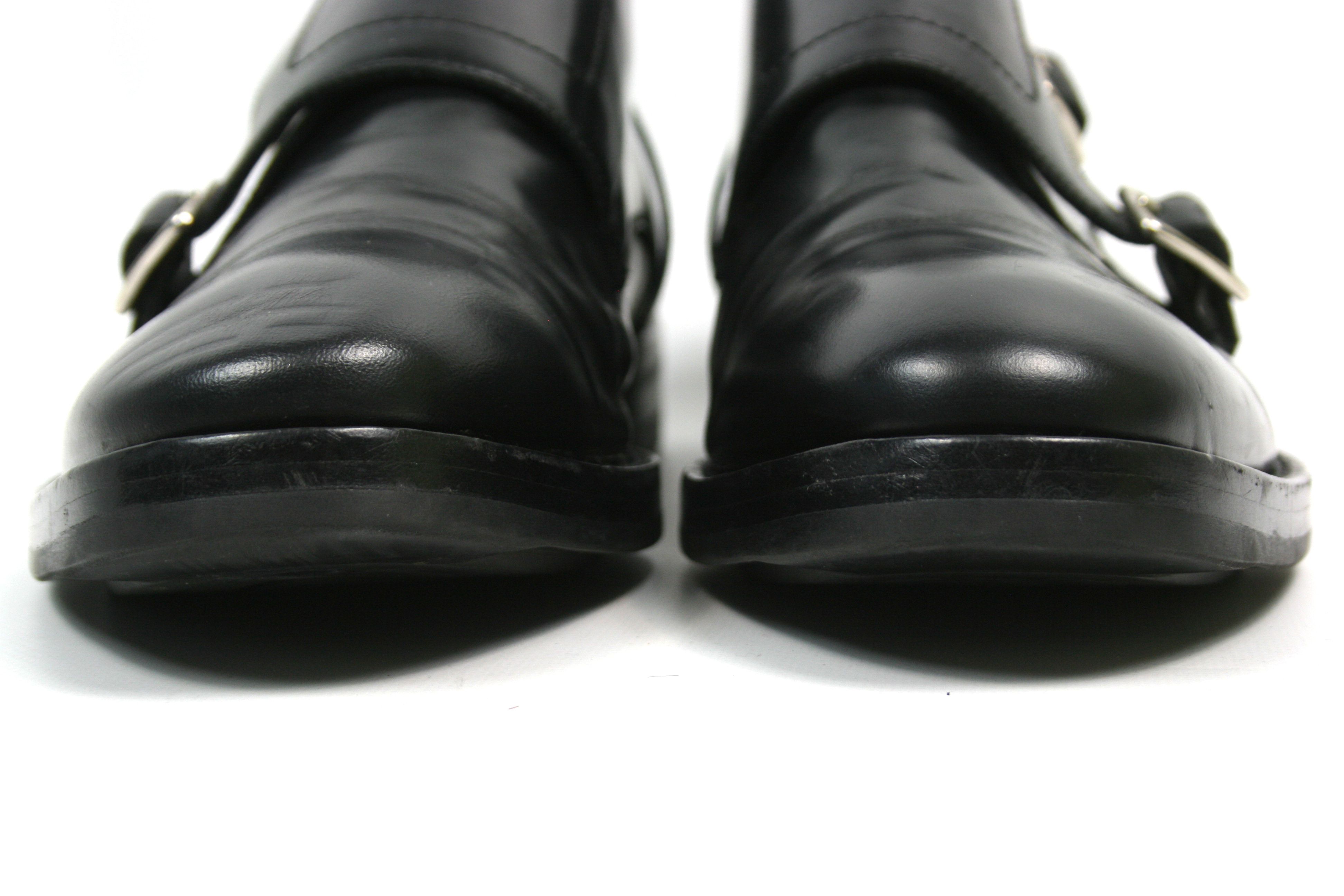 Alexander McQueen Creeper Buckles Monk Straps Leather Boots Size US 9 / EU 42 - 4 Thumbnail