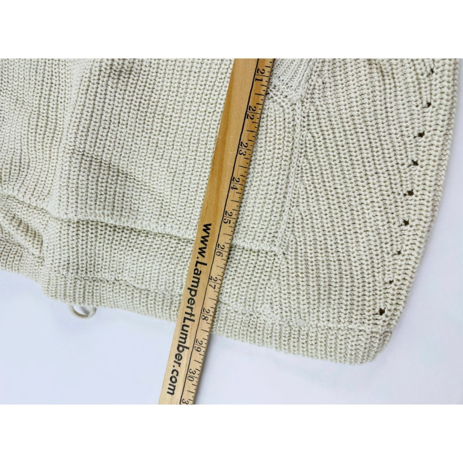 Vintage RDI Sweater Women’s Size S Oversized Cream Mock Neck Drawstring Pullover NWT Size S / US 4 / IT 40 - 4 Thumbnail