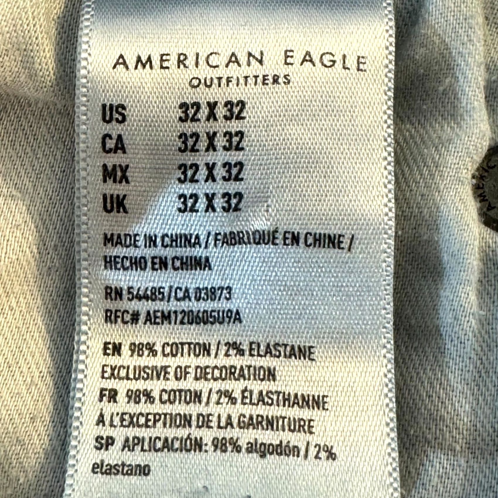 American Eagle Outfitters American Eagle Men’s Skinny Leg Jeans 32×32 Blue Denim Stretch Excellent Size US 32 / EU 48 - 6 Thumbnail