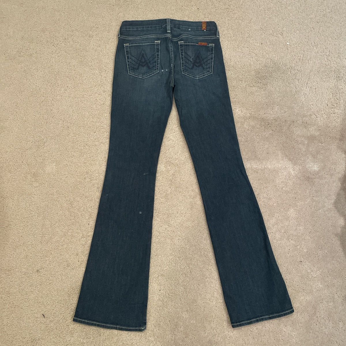 7 For All Mankind Luxe Vintage Bootcut Jeans Size 26" / US 2 / IT 38 - 2 Thumbnail