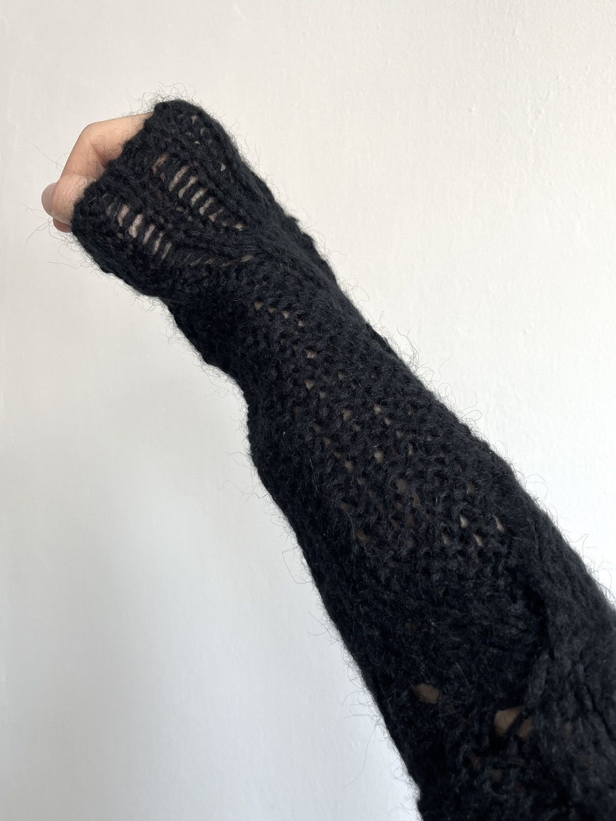 Acne Studios Acne Studios Spiderweb Mohair Wool Cable Knit Sweater Unisex Size US M / EU 48-50 / 2 - 9 Thumbnail