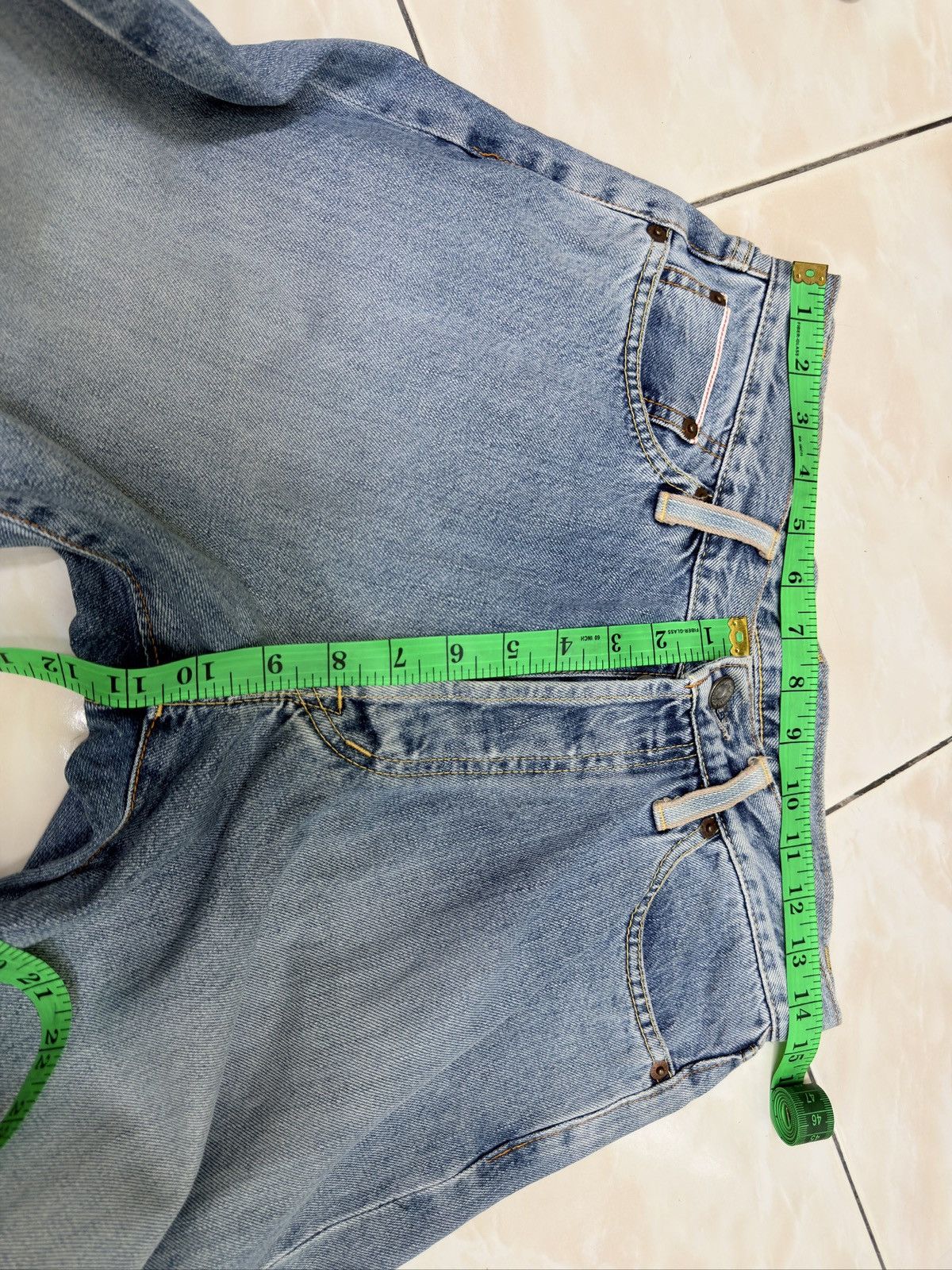 Japanese Brand Vintage Cracker Jack Selvedge Light Washed Denim Jeans Size US 28 / EU 44 - 17 Thumbnail