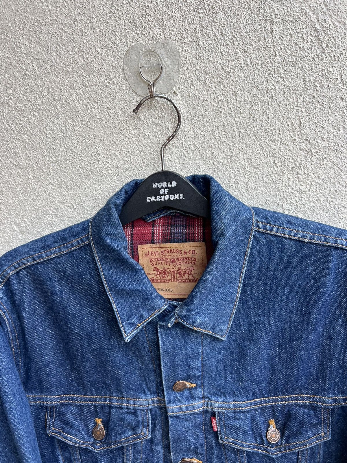 Levi's Vintage 90s Levi’s 70506 Blanket Denim Trucker Jacket Size US M / EU 48-50 / 2 - 7 Thumbnail