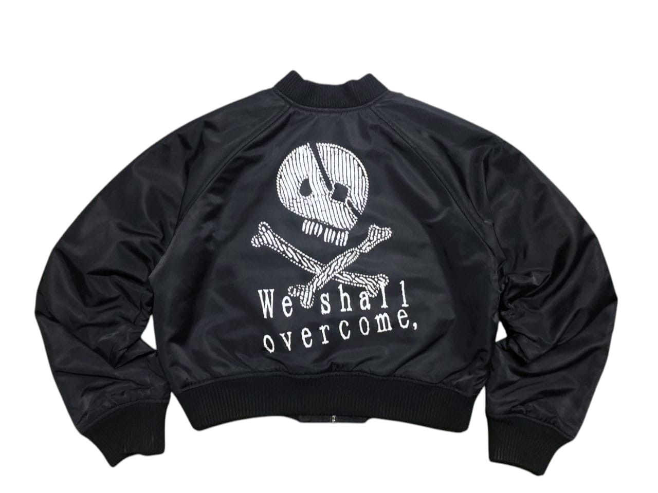 Yohji Yamamoto Vintage k.a.t Cropped Bomber Jacket We Shall Overcome Skull Size M / US 6-8 / IT 42-44 - 1 Thumbnail