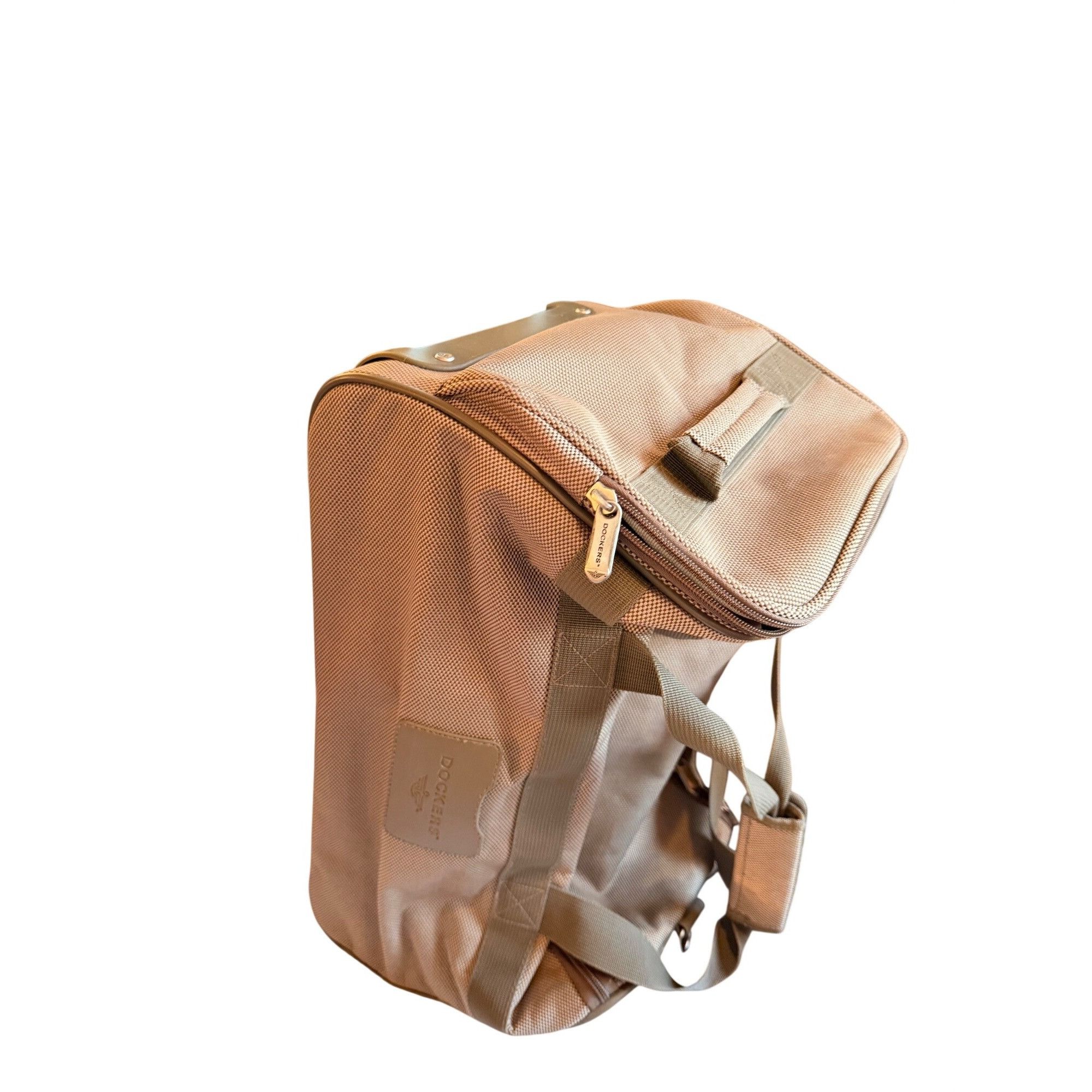 Dockers Dockers Beige Rolling Duffel Bag With Telescopic Handle & Mu Size ONE SIZE - 11 Thumbnail