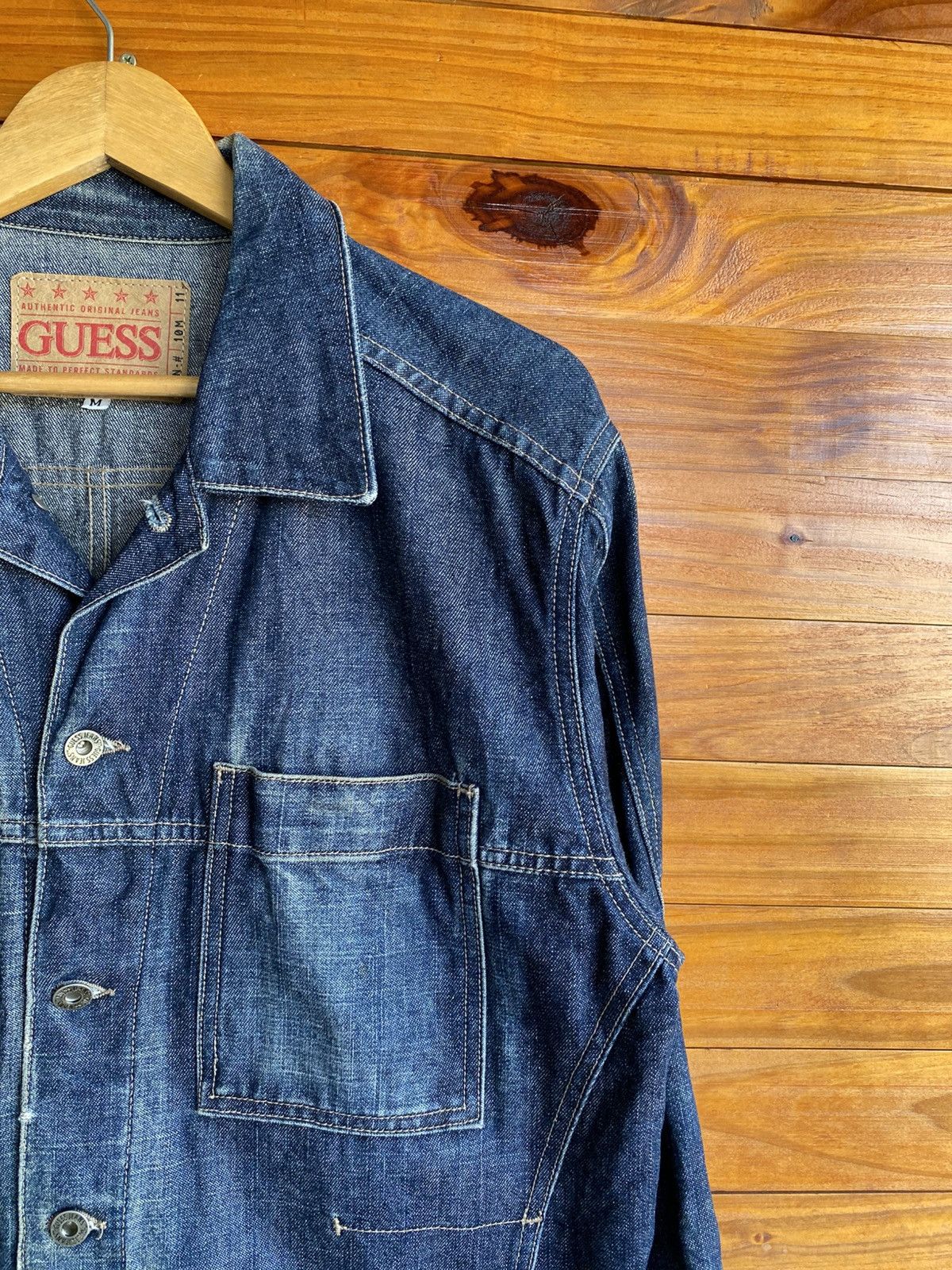Guess Vintage GUESS Denim Jacket Made in USA Blue Jean Jacket Size US M / EU 48-50 / 2 - 11 Thumbnail