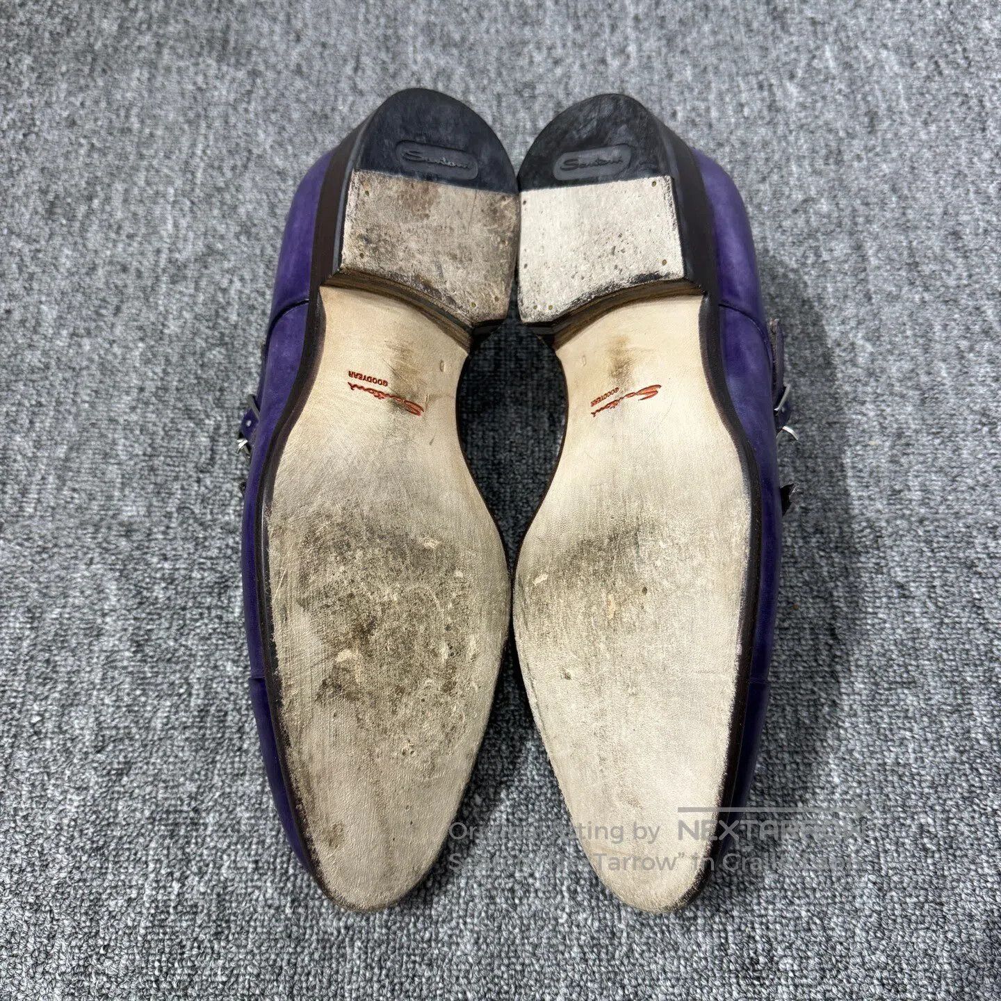 Santoni SANTONI Hand-painted leather shoes| Size US 6 / EU 39 - 4 Thumbnail