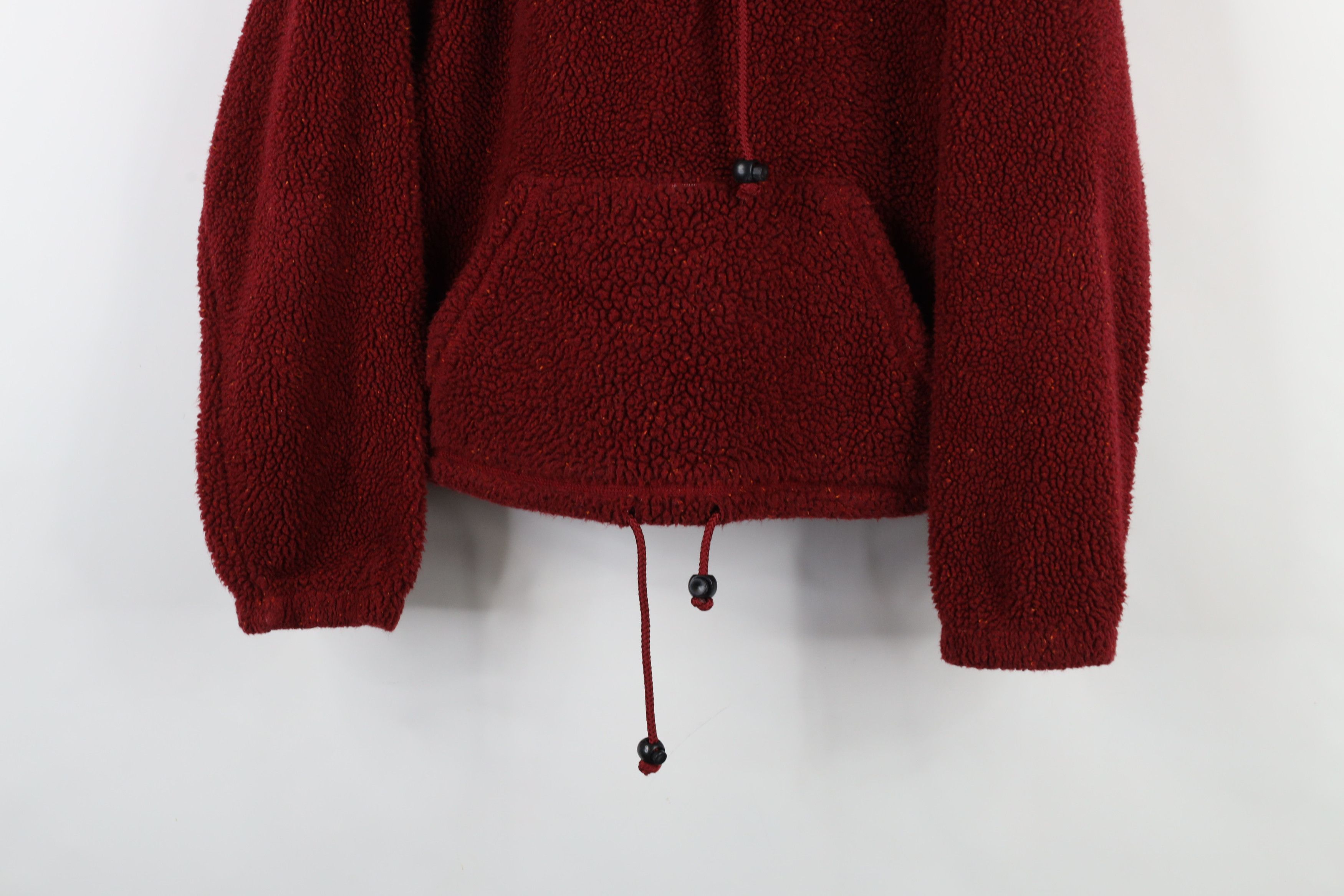 Vintage Vintage 90s Streetwear Cropped Deep Pile Fleece Hoodie USA Size M / US 6-8 / IT 42-44 - 3 Thumbnail