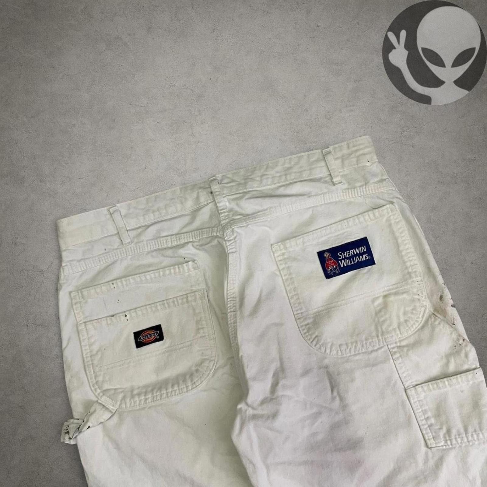 Dickies Dickies Carpenter Shorts 36 white casual workwear Size US 36 / EU 52 - 1 Thumbnail