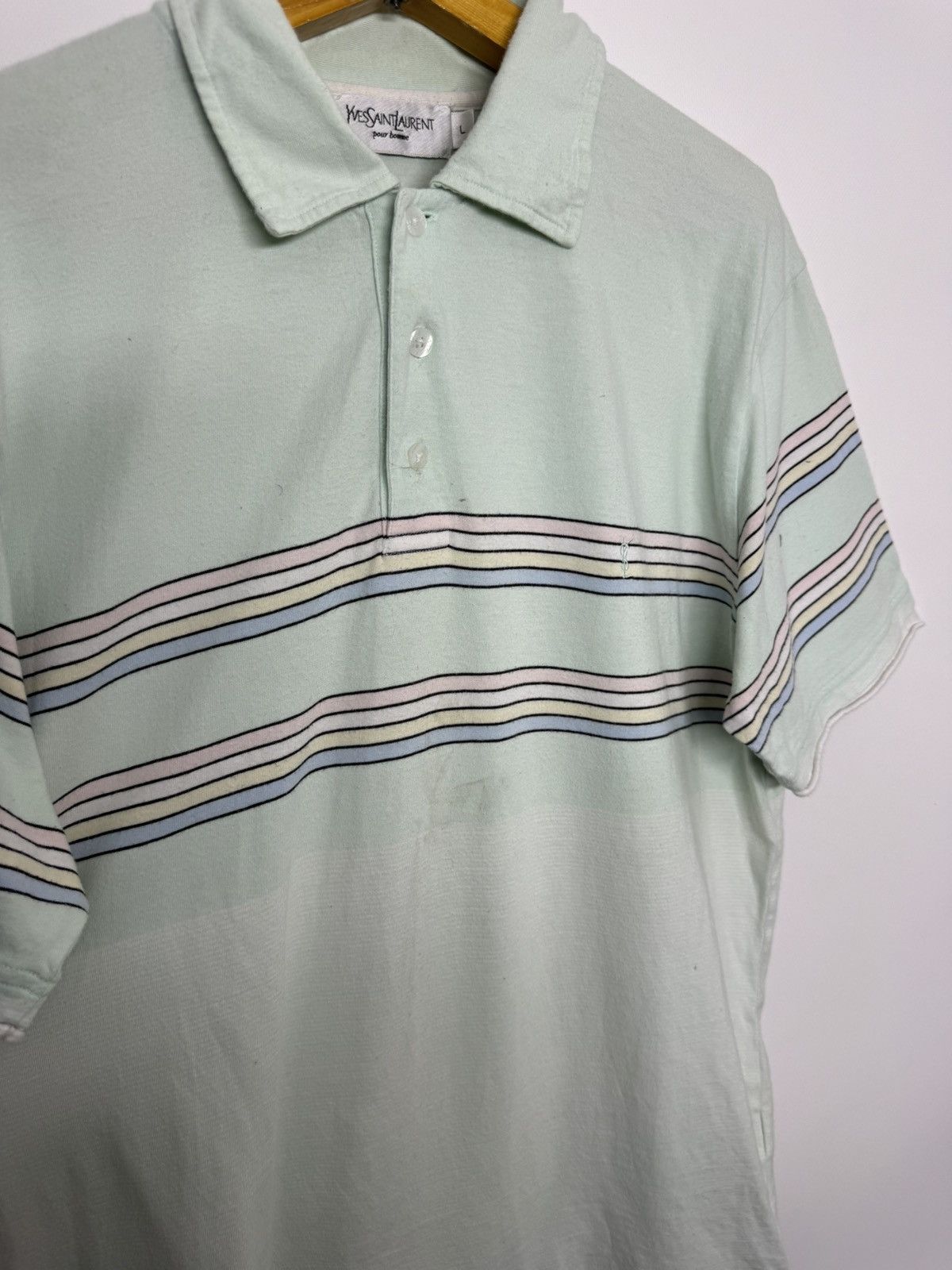 Yves Saint Laurent Vintage Luxury Yves Saint Laurent YSL Polo Shirt vintage Size US L / EU 52-54 / 3 - 8 Thumbnail