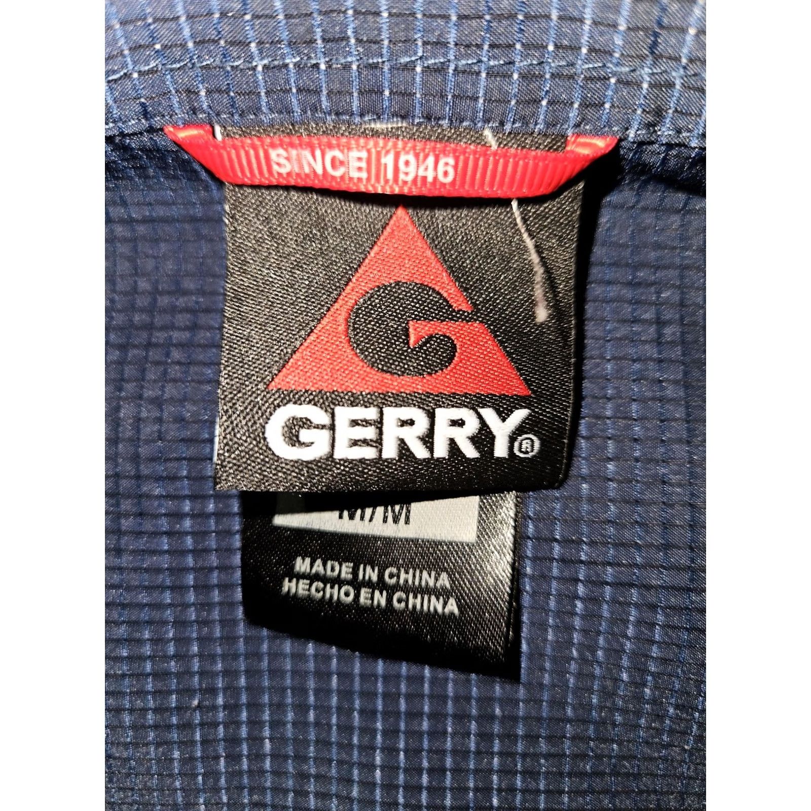 Vintage Gerry Shirt Mens M Blue Long Sleeve Button-Up Ripstop Outdoor Hiking Size US M / EU 48-50 / 2 - 4 Thumbnail
