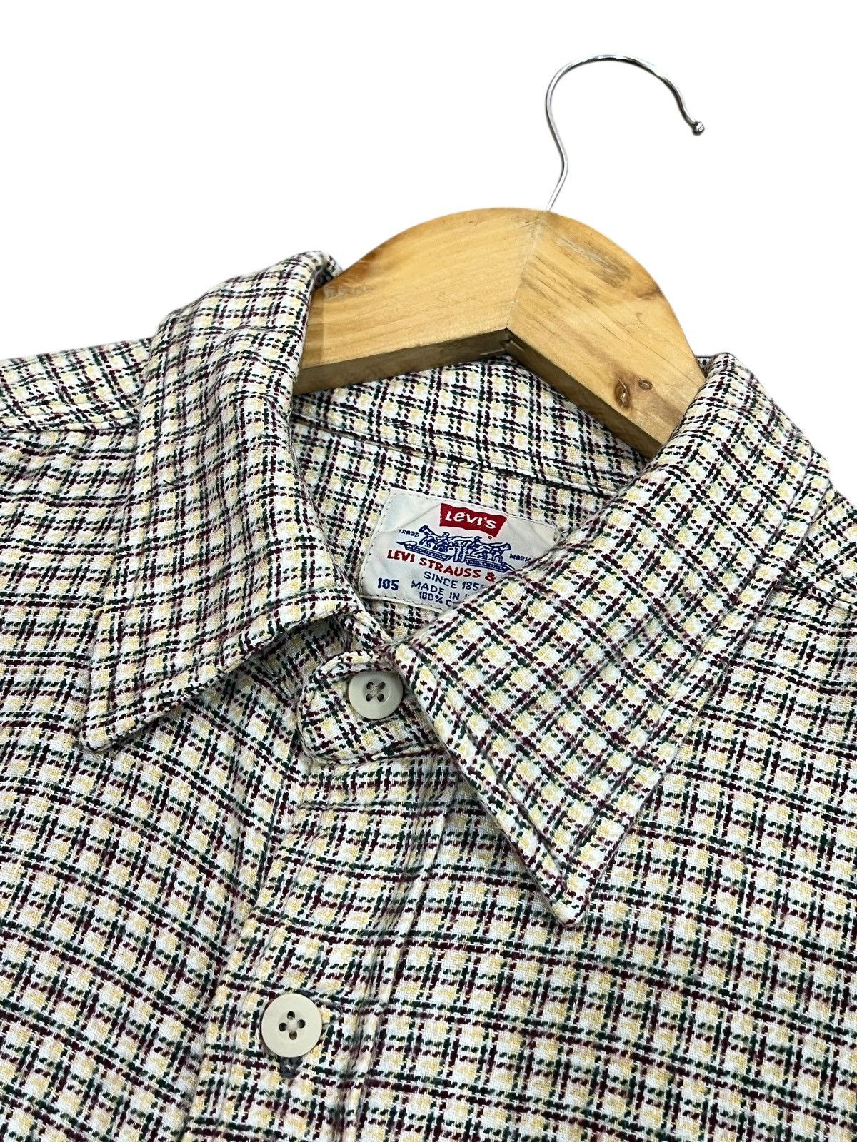 Levi's Vintage Clothing Vtg 90's Levis Double Pocket Flannel Shirt Size US XL / EU 56 / 4 - 2 Thumbnail