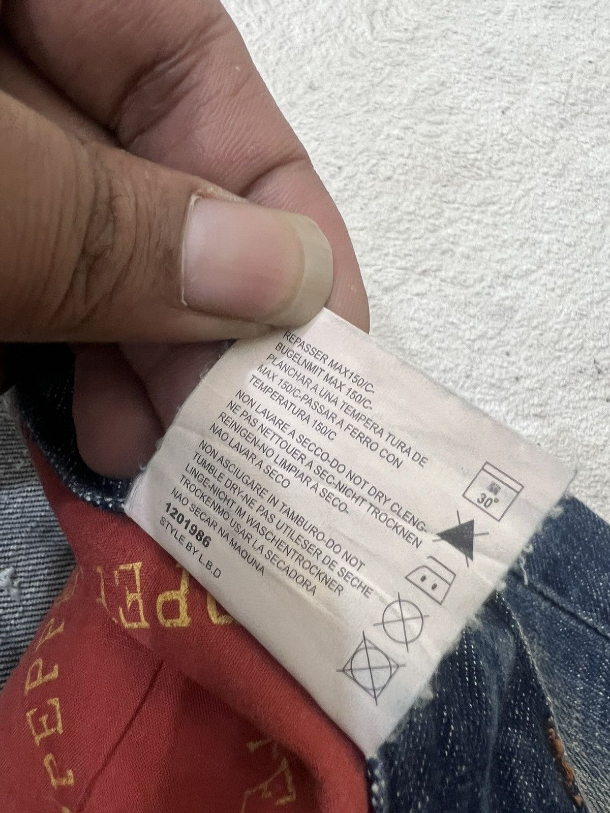 If Six Was Nine 2000s Red Pepper Studded Embroidery Flare Wash Jeans y2k Lgb Size US 28 / EU 44 - 9 Thumbnail