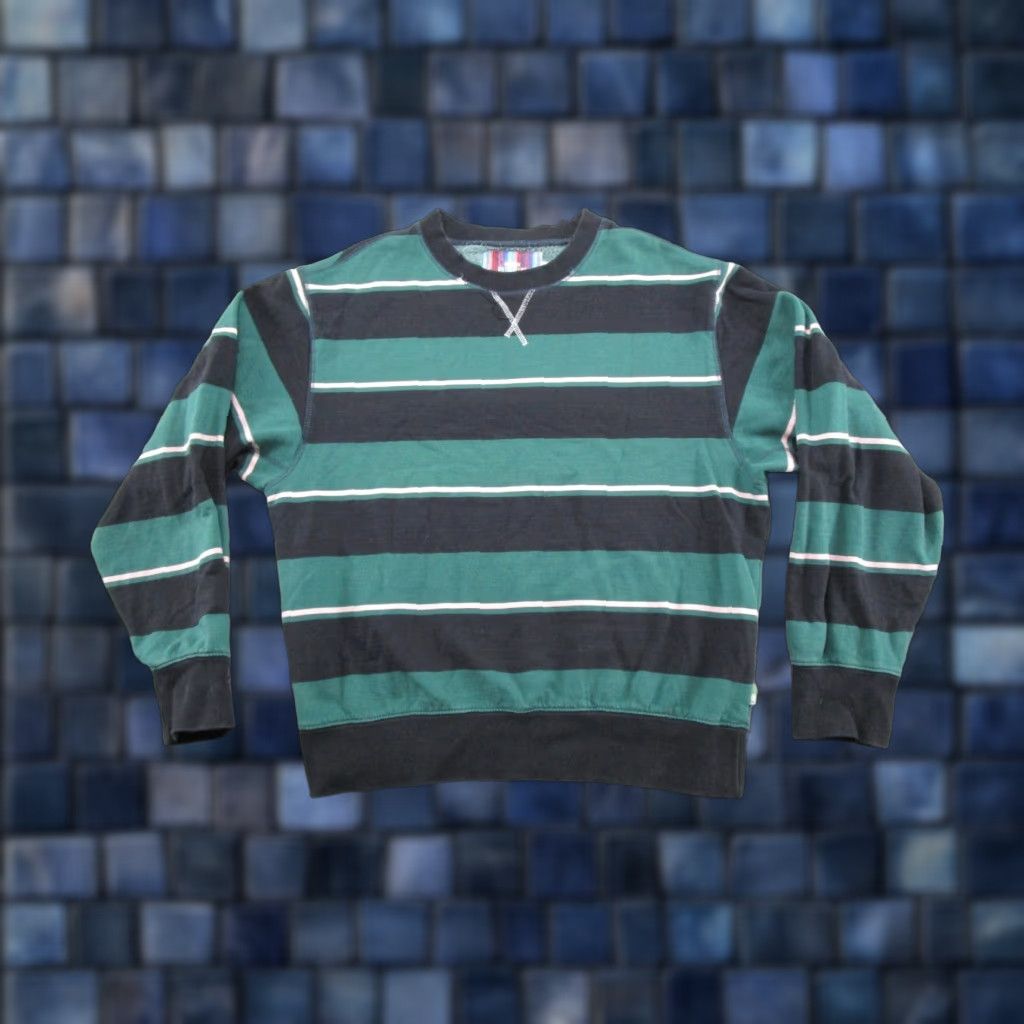 Urban Outfitters Urban Outfitters Sweatshirt Striped Pullover Crewneck Womens M Multicolor Cotton Blend Jersey Long Sleeve Regular Size M Size M / US 6-8 / IT 42-44 - 1 Thumbnail